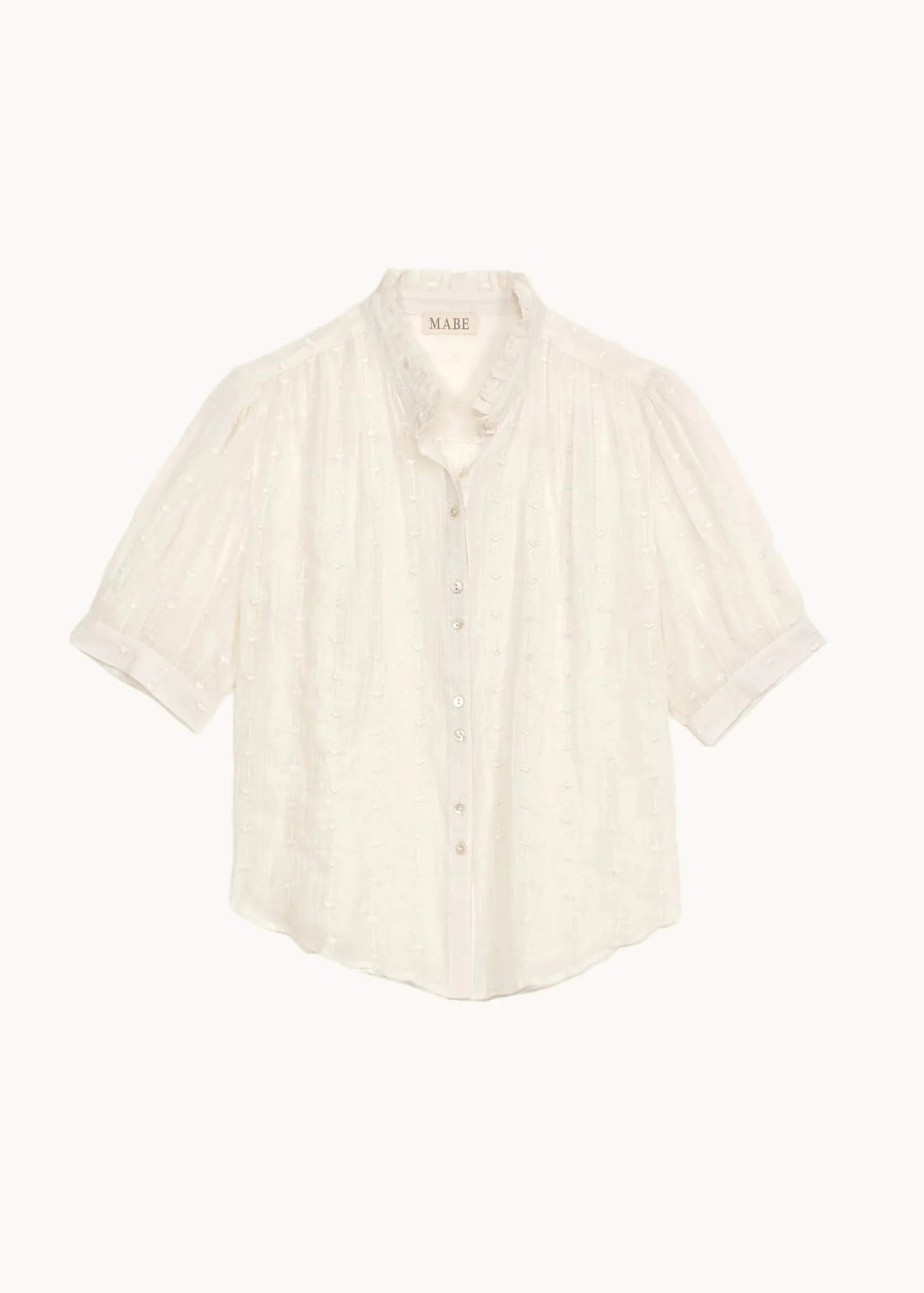 Alli Short Sleeve Top - Ecru - Image 4