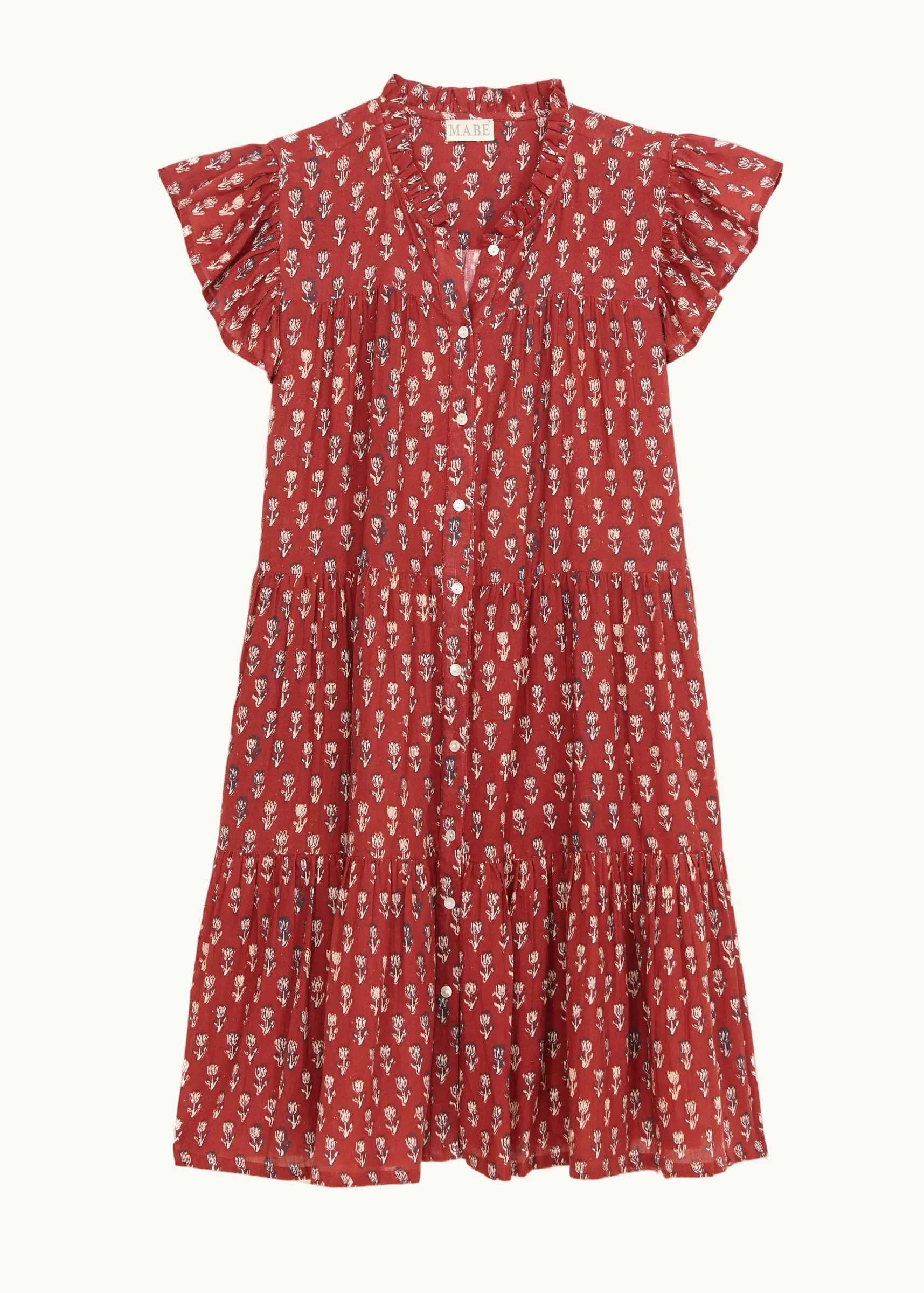 Ari Frill Sundress - Berry - Image 4