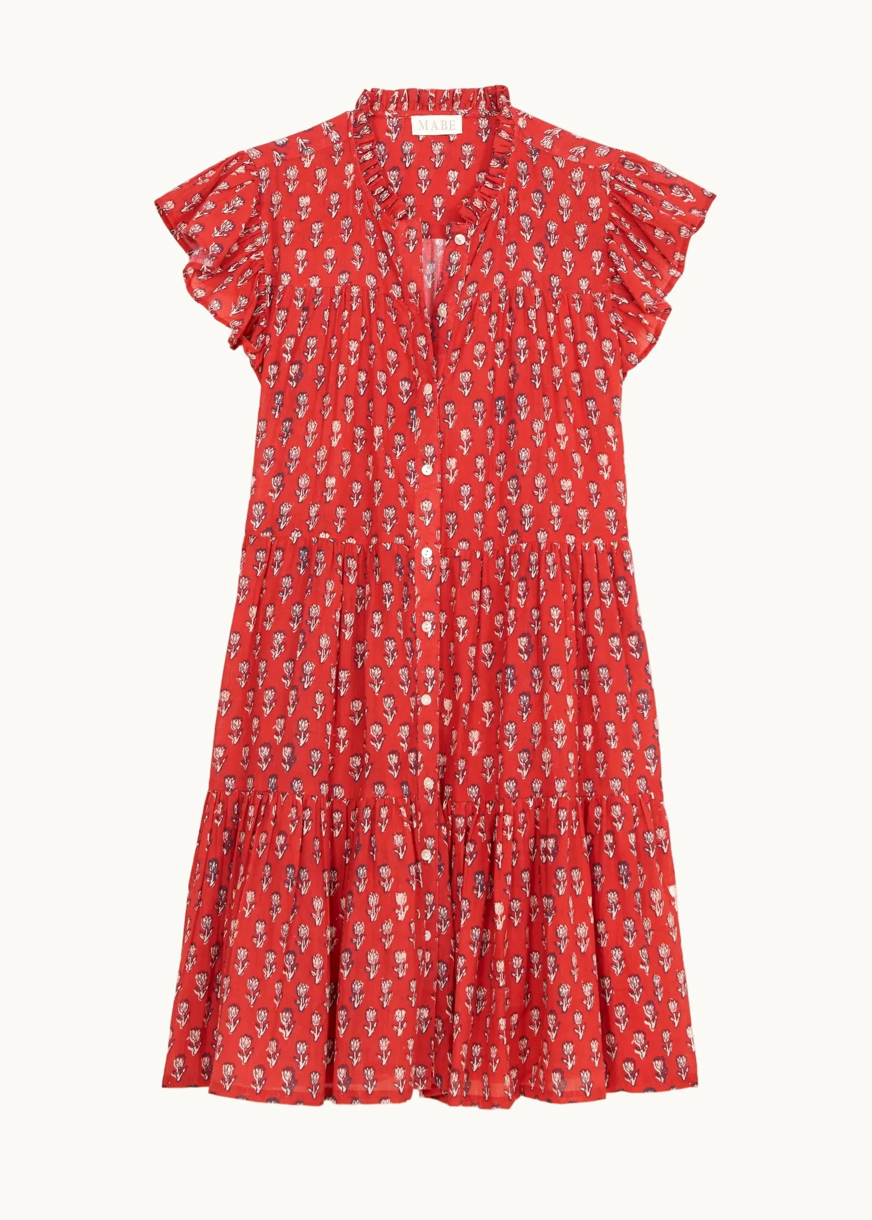 Ari Frill Sundress - Red - Image 4