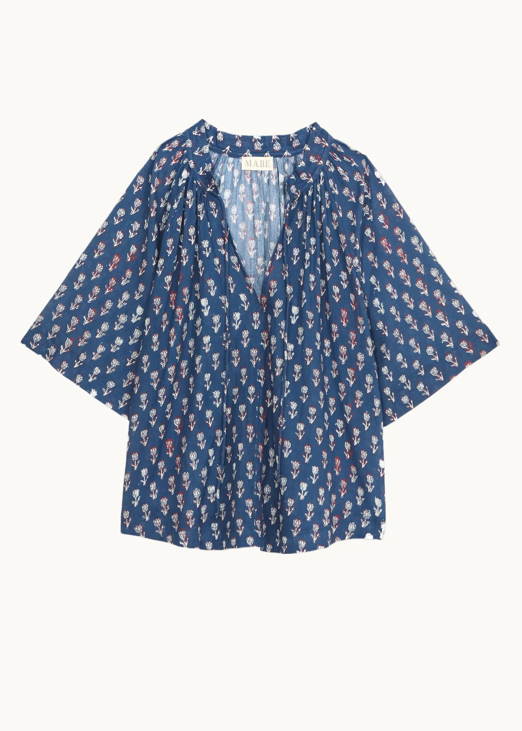 Ari Gathered Top - Indigo - Image 5