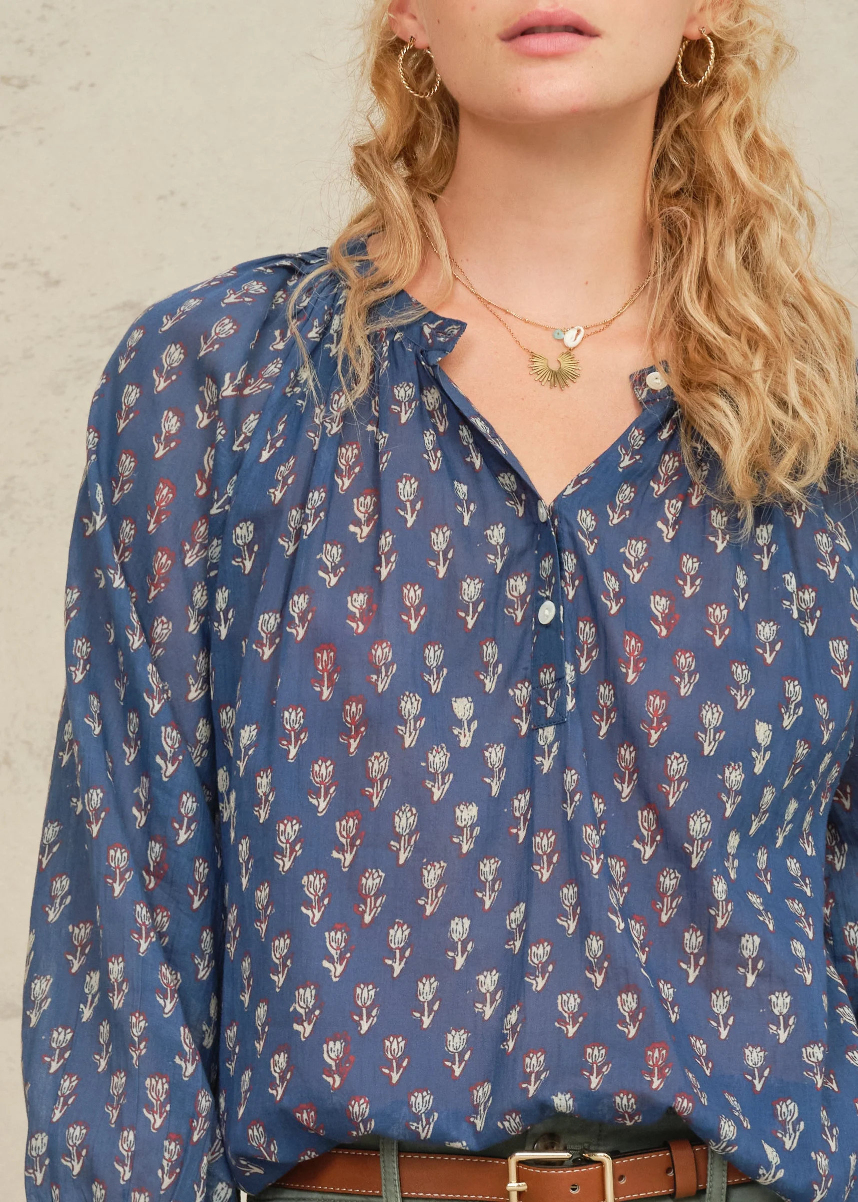 Ari Long Sleeve - Indigo - Image 3
