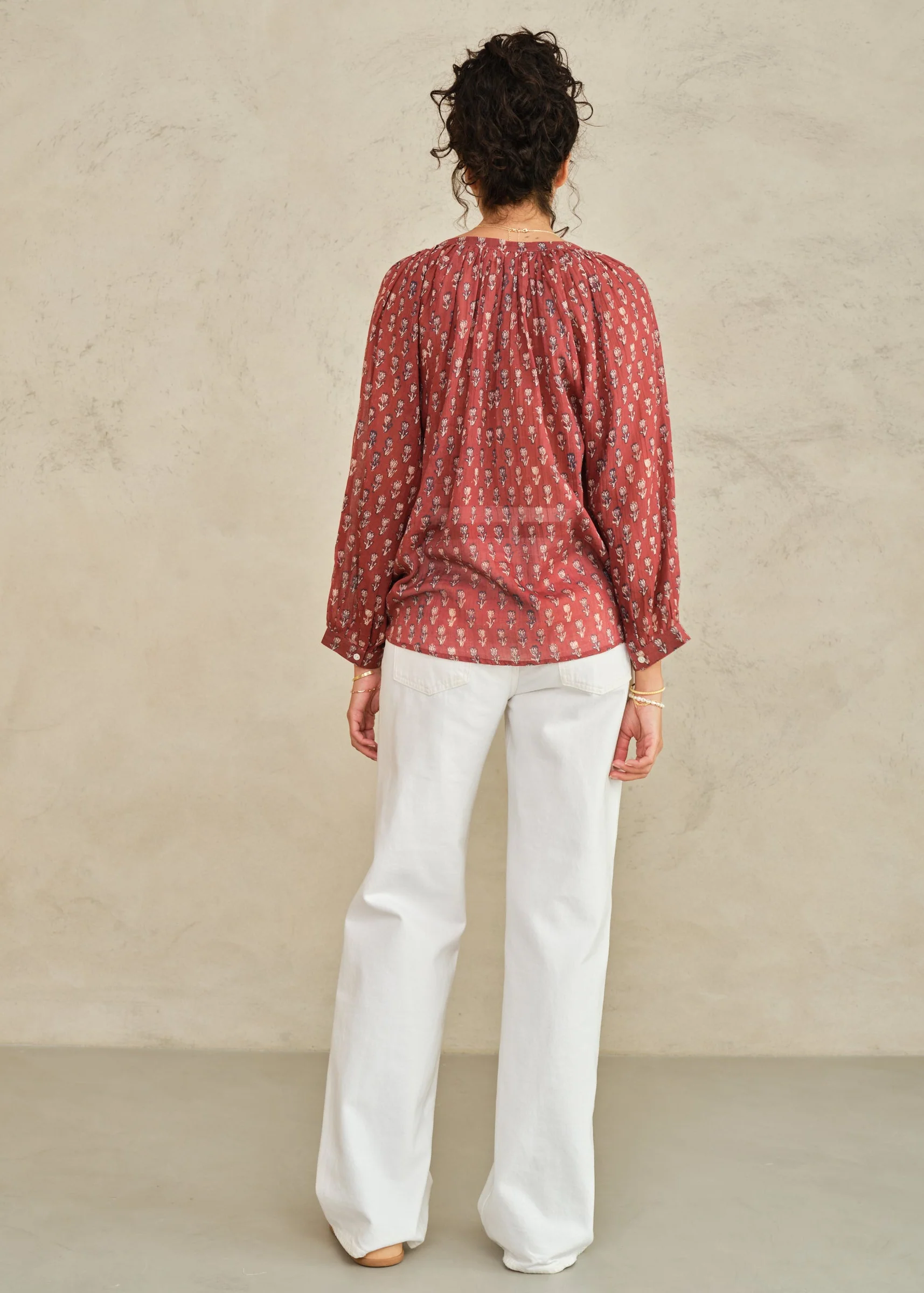 Ari Long Sleeve Top - Berry - Image 3