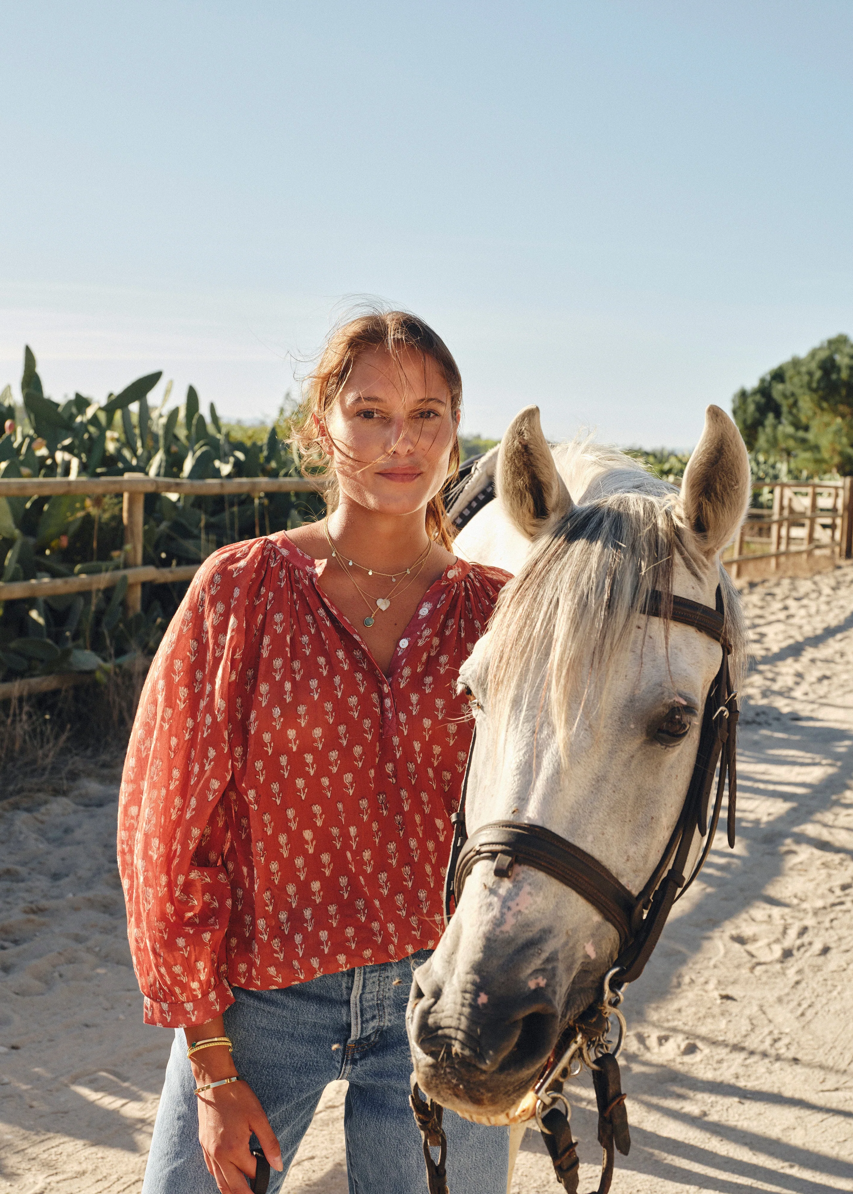 Ari Long Sleeve Top - Rust - Image 5