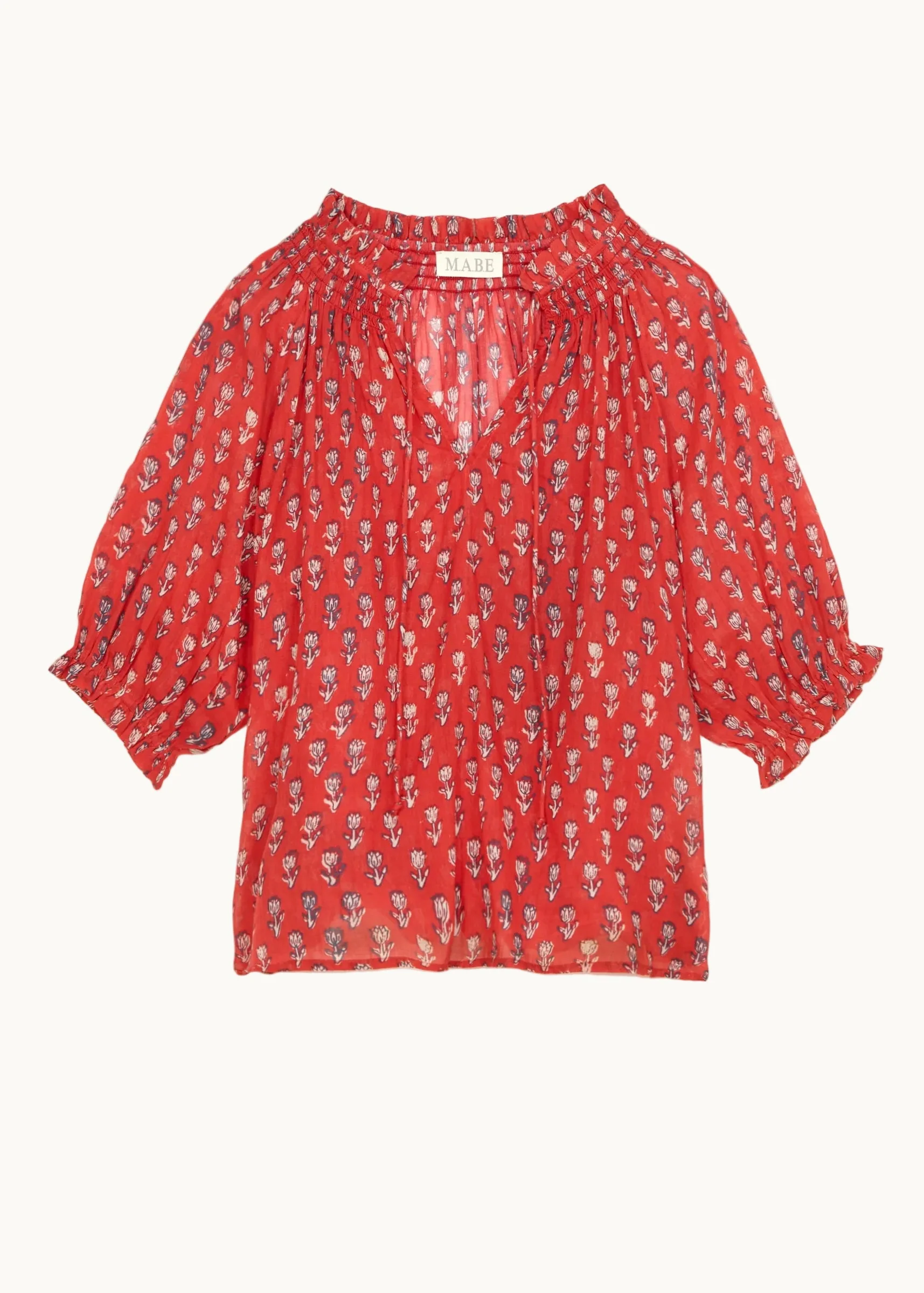 Ari Short Sleeve Top - Red - Image 4