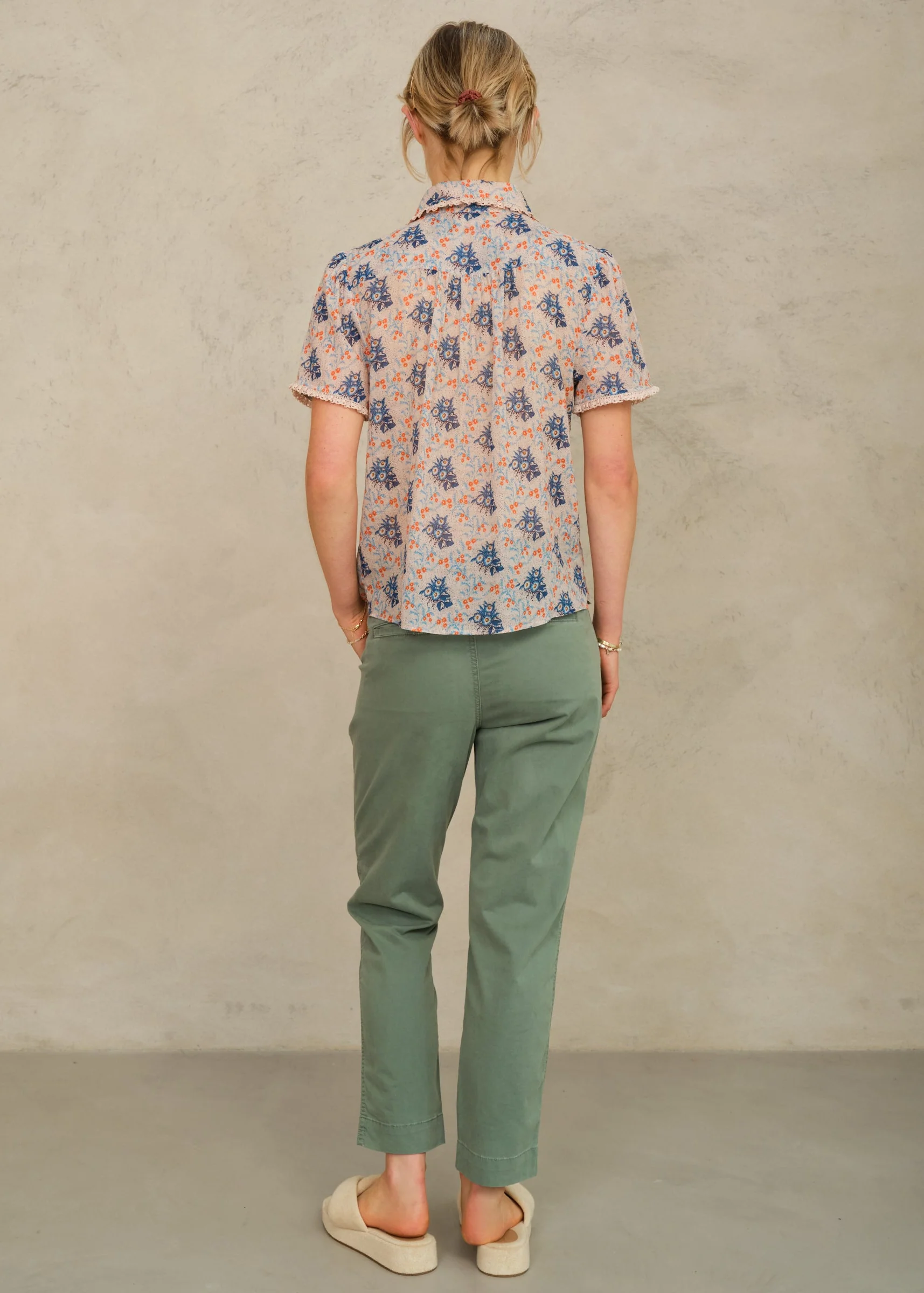 Aster Collar Short Sleeve Top - Multi - Image 2