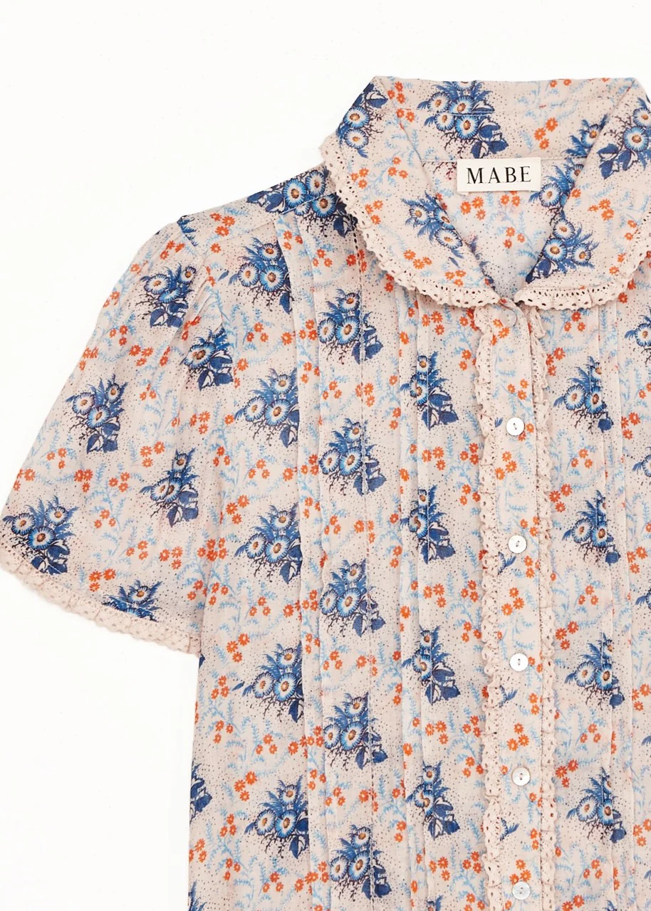 Aster Collar Short Sleeve Top - Multi - Image 4