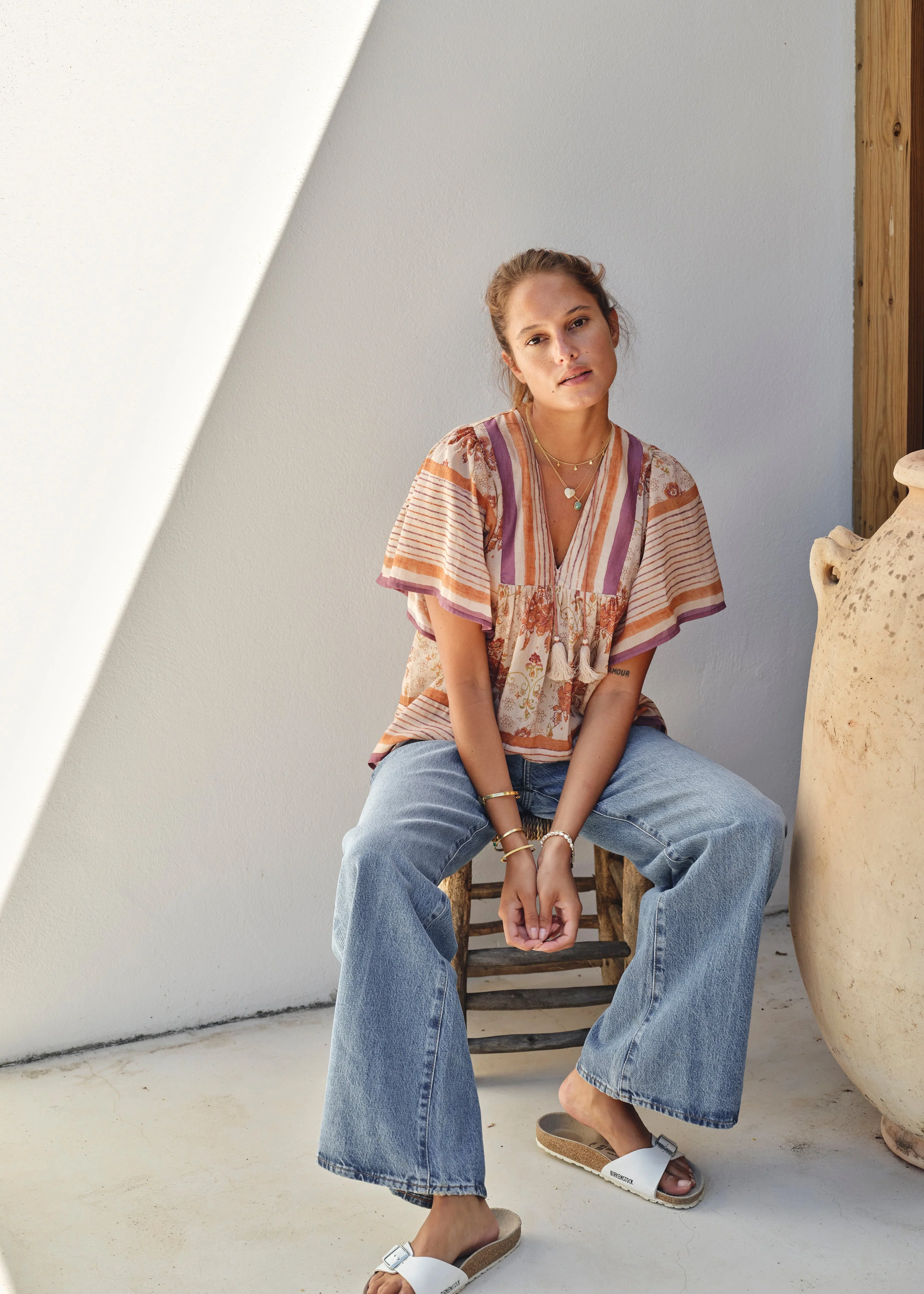 Aubrie Short Sleeve Top - Multi - Image 6