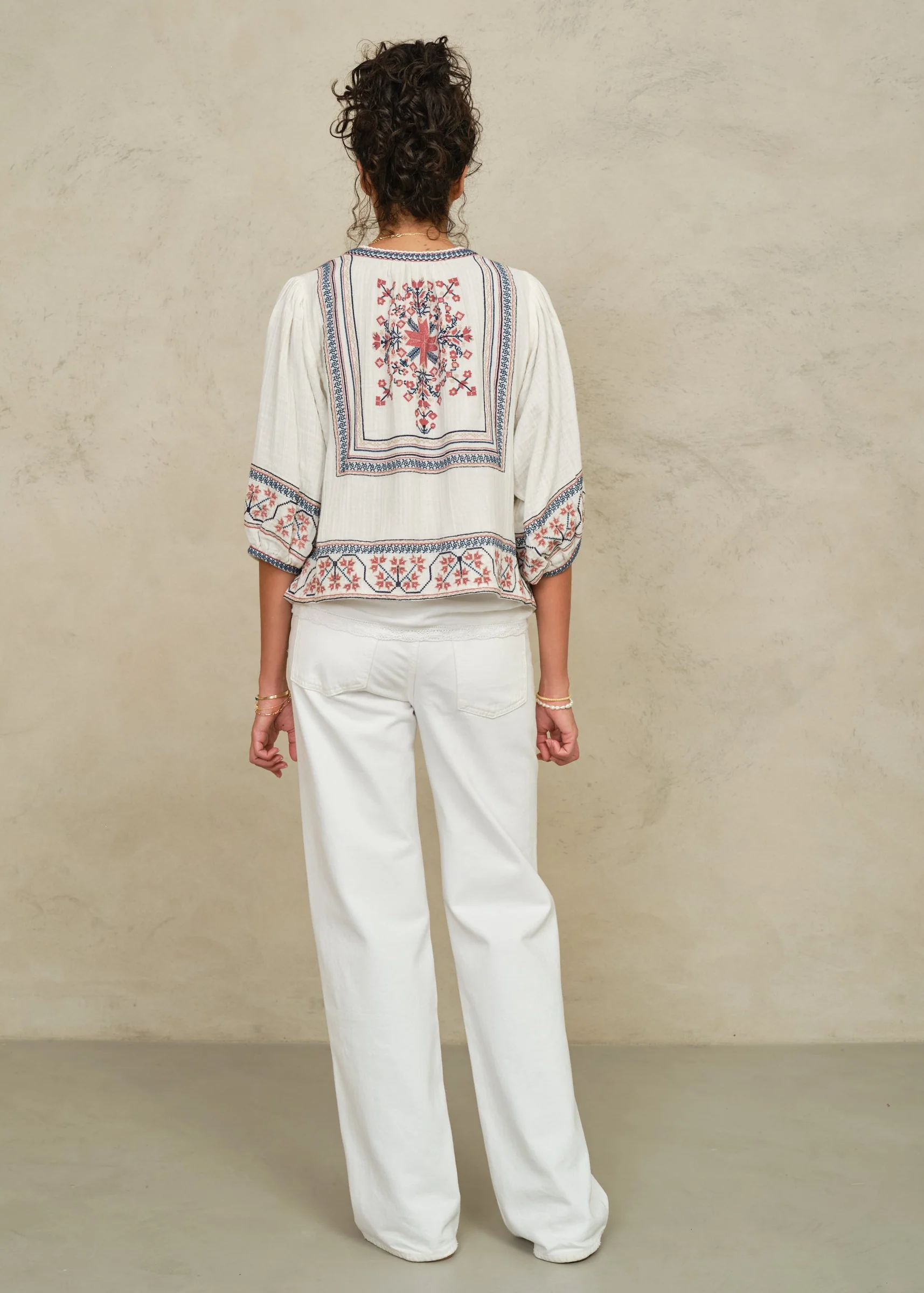 Calista Jacket - Ecru/Multi - Image 4