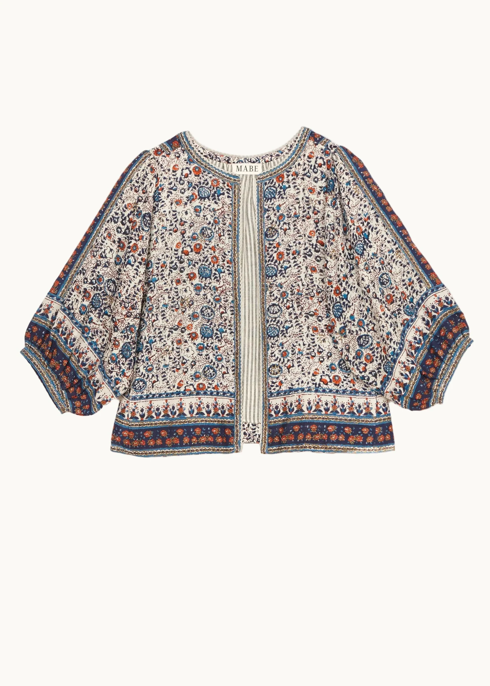 Cass Jacket -Indigo/Rust - Image 4