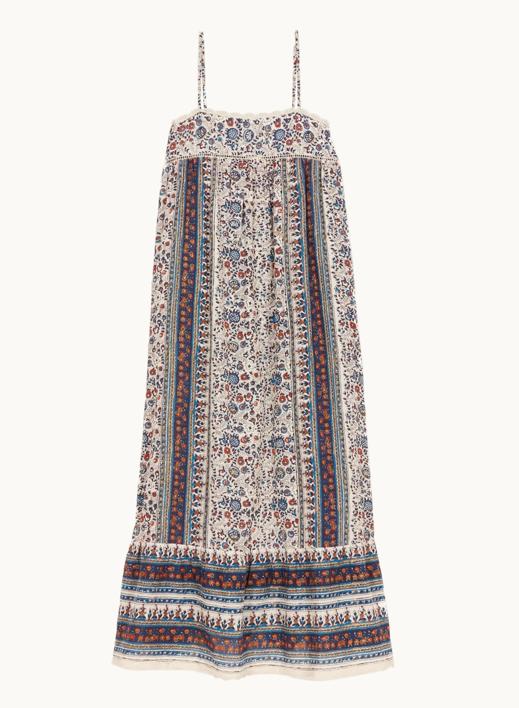 Cass Maxi Sundress - Indigo/Rust - Image 4