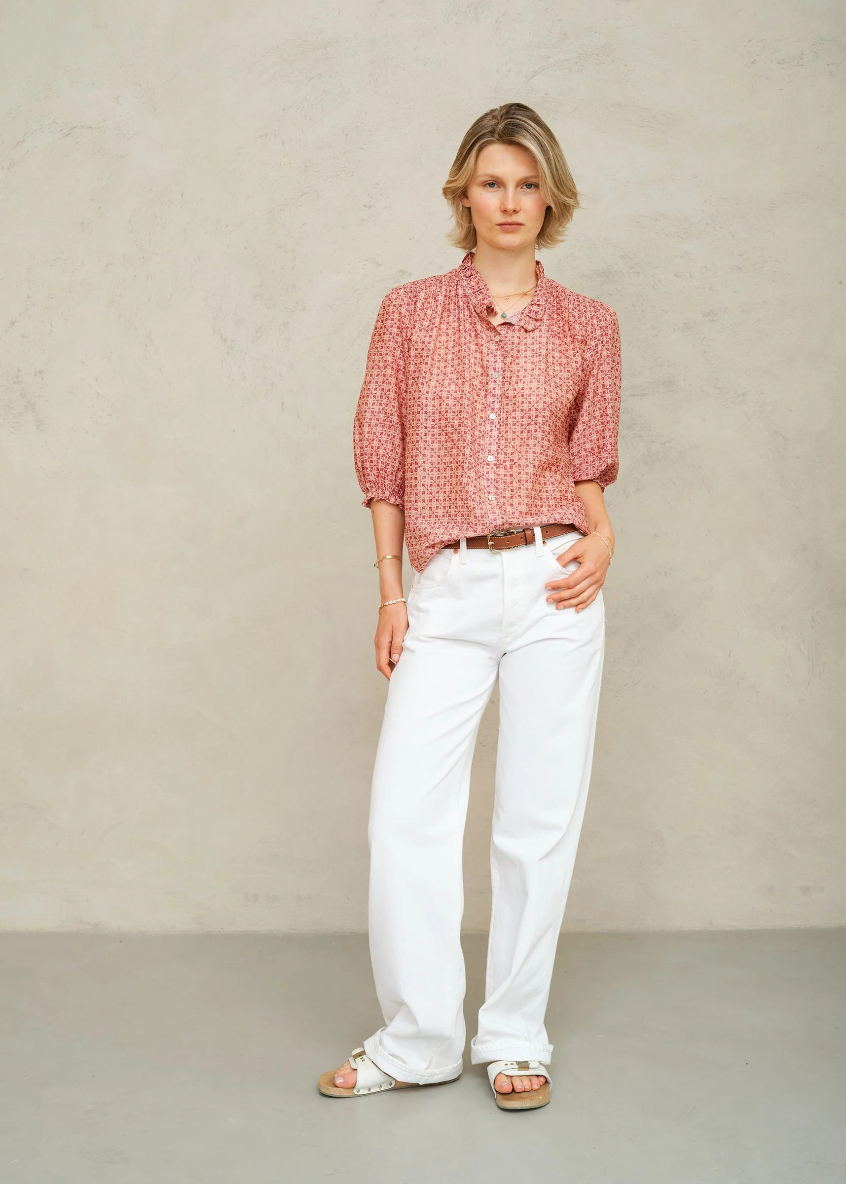 Cassia Long Sleeve Top -Pink - Image 3