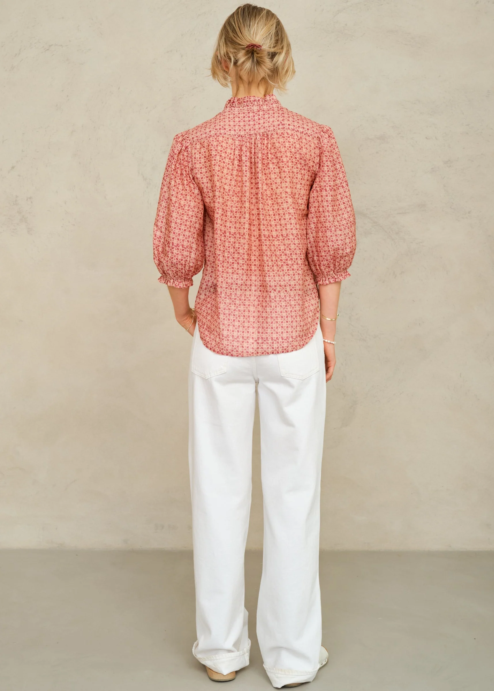 Cassia Long Sleeve Top -Pink - Image 4