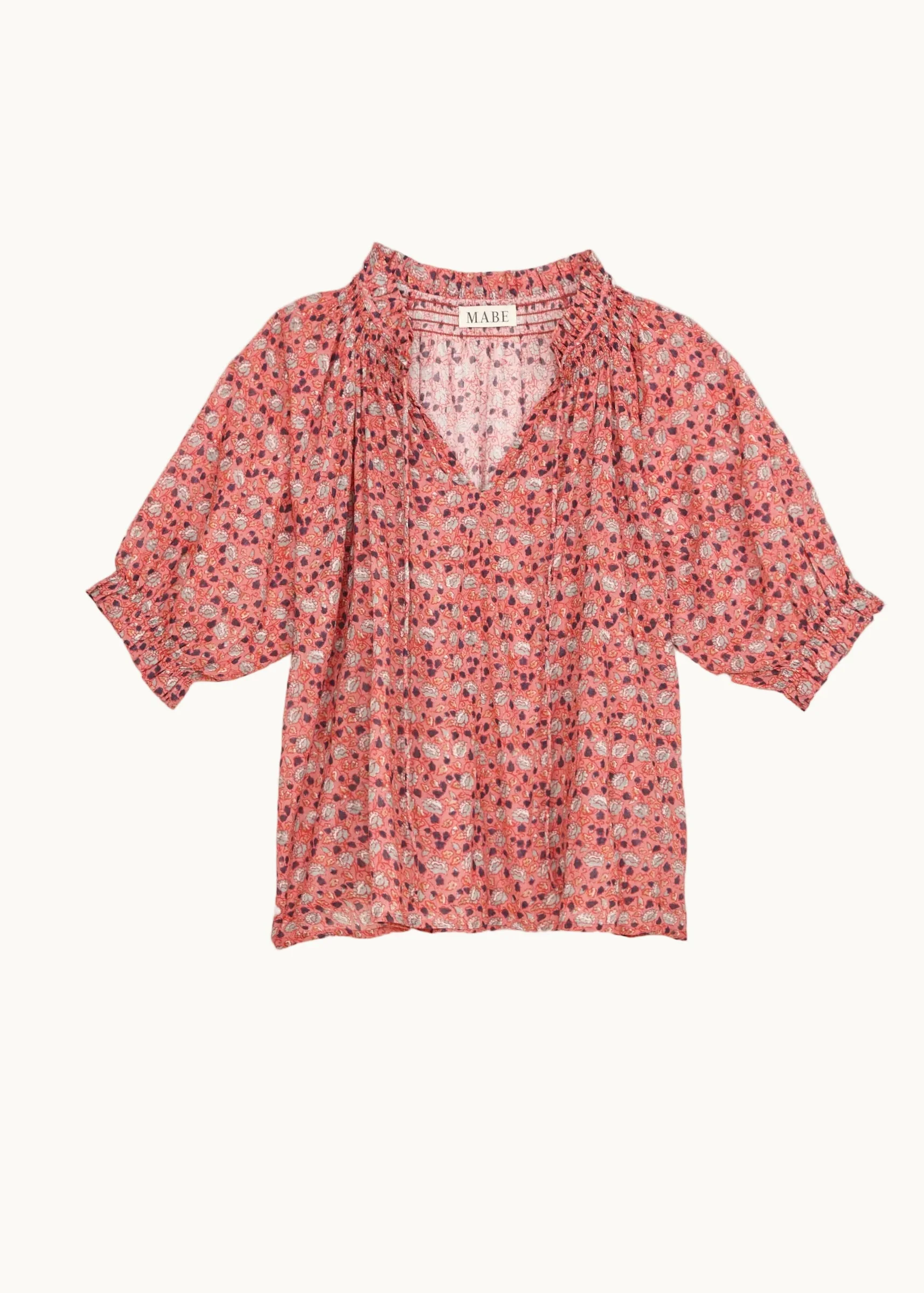 Darla Long Sleeve Top - Rose/Multi - Image 4