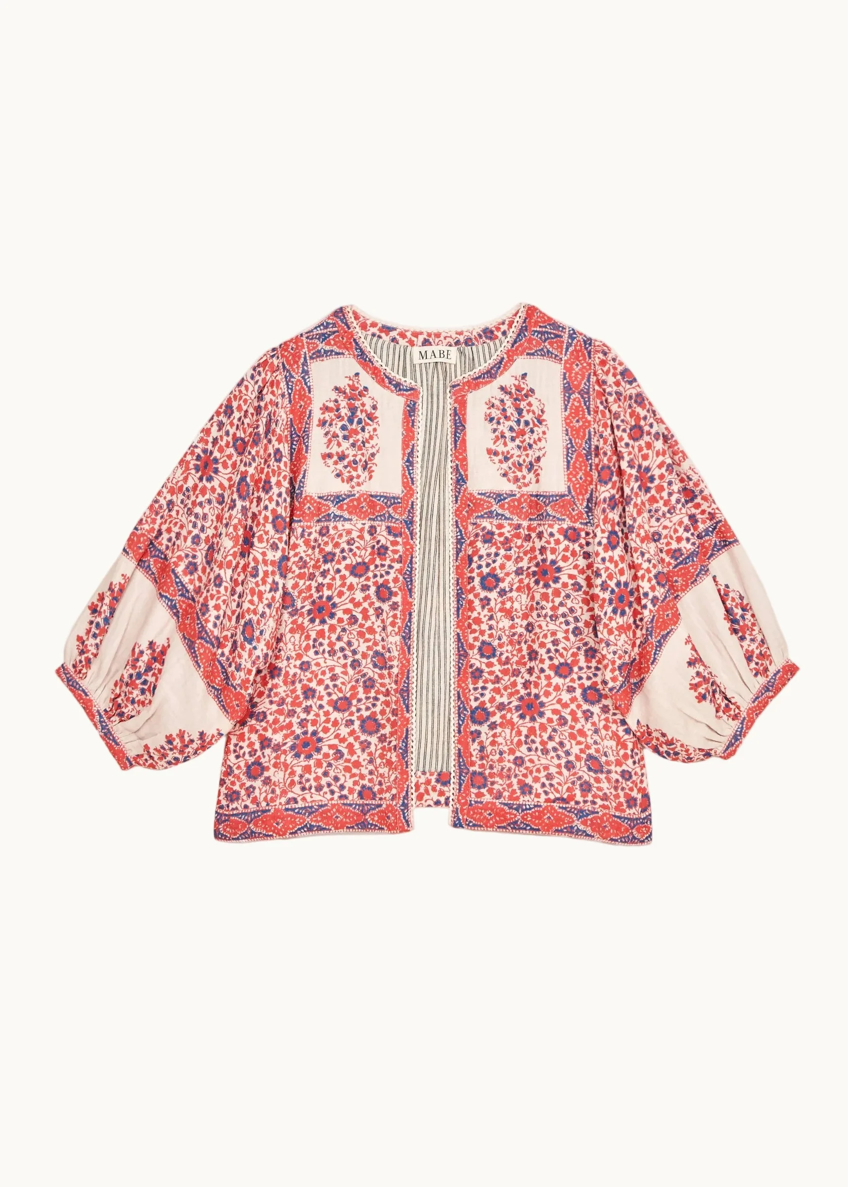Della Jacket - Red/Navy - Image 4