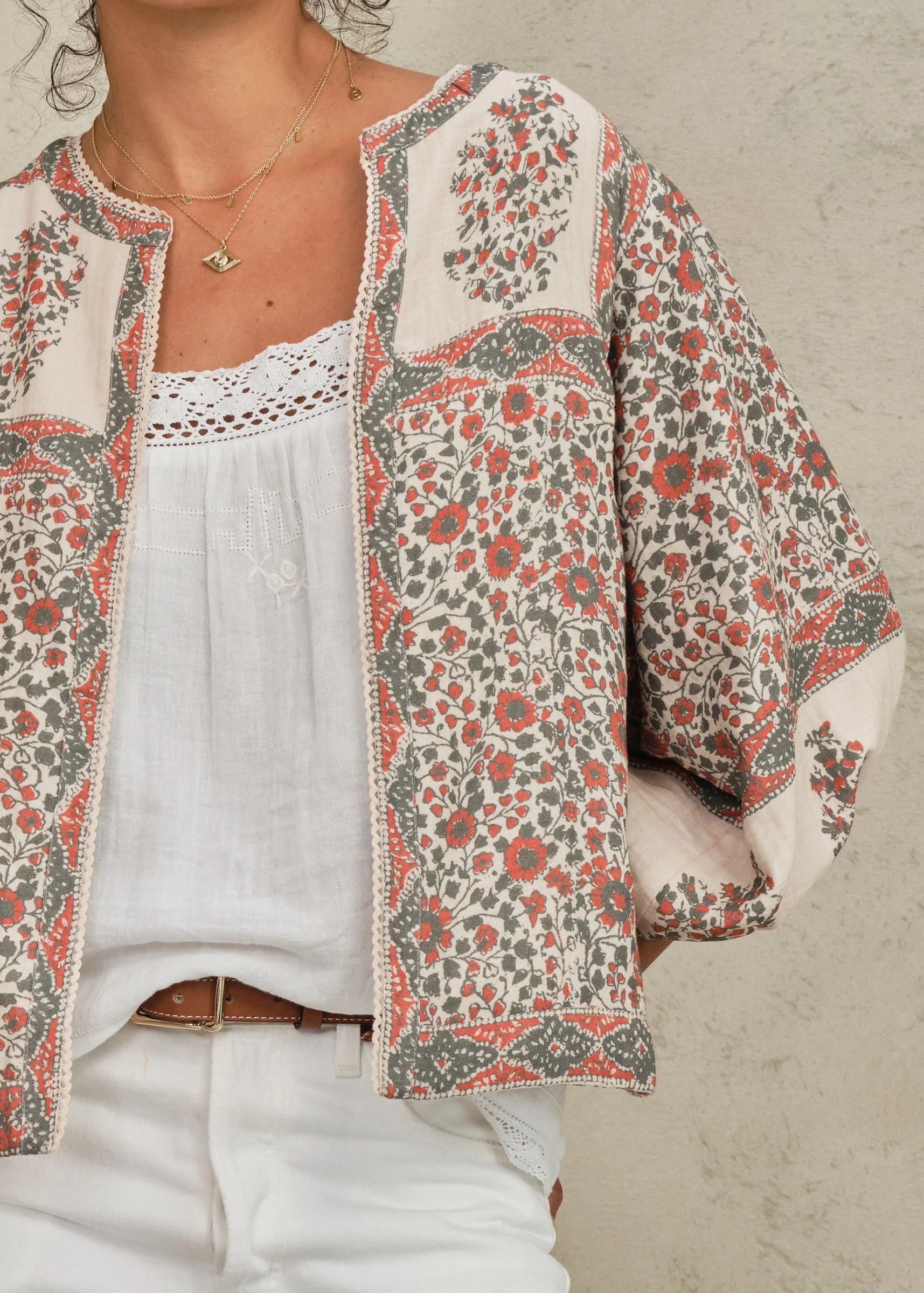 Della Jacket - Rust/Khaki - Image 3