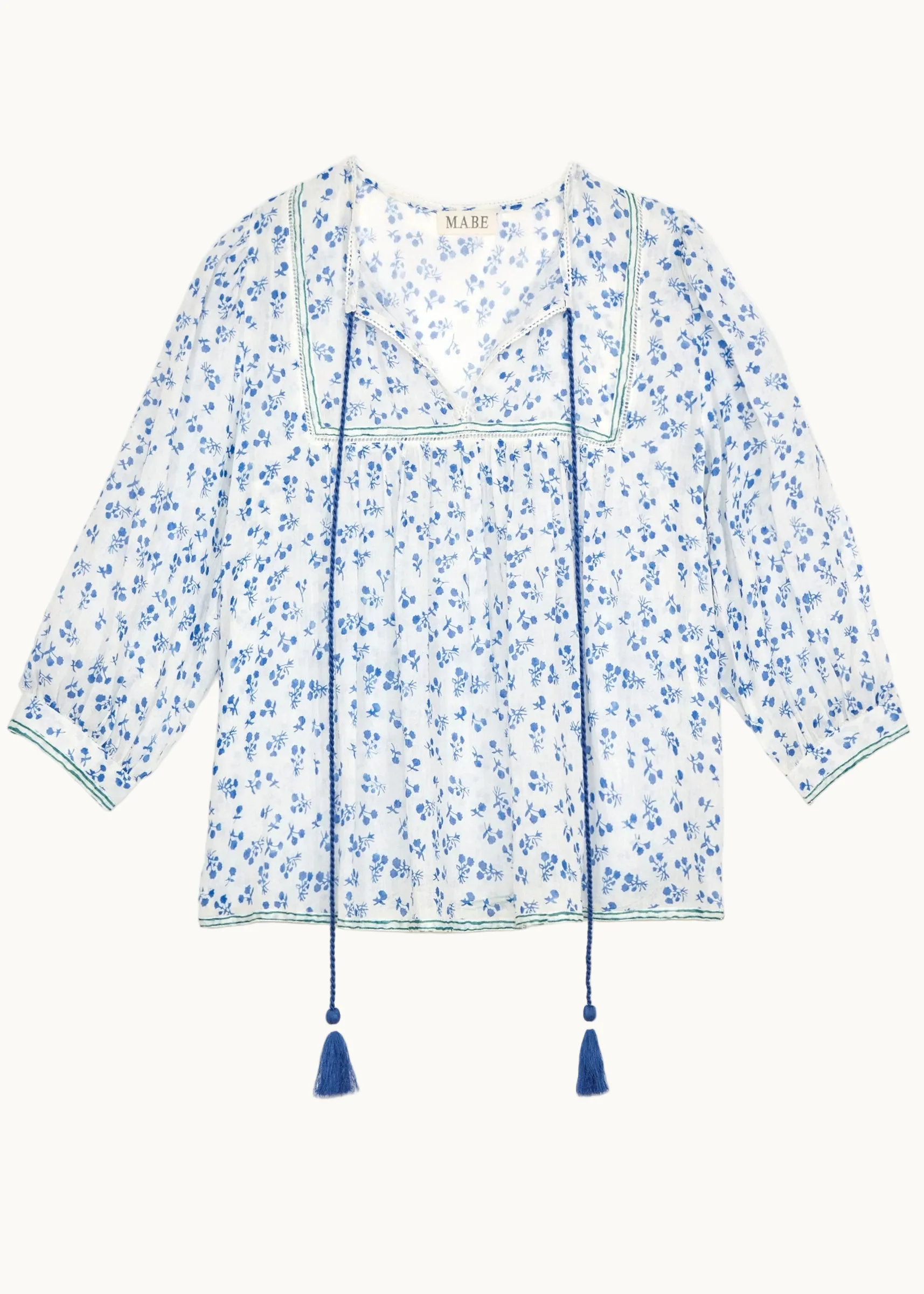Edie Long Sleeve Top - Blue - Image 2