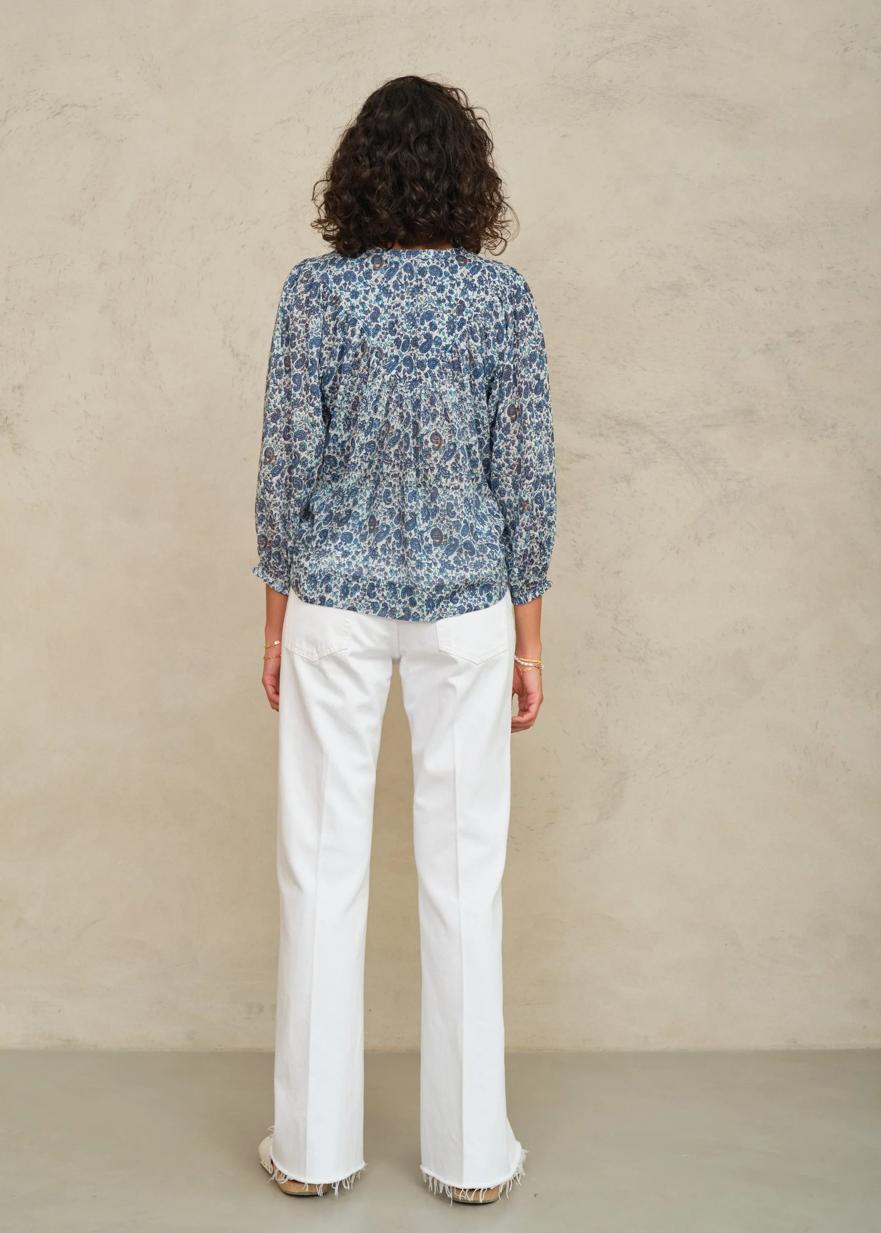Esti Long Sleeve Top - Blue - Image 3