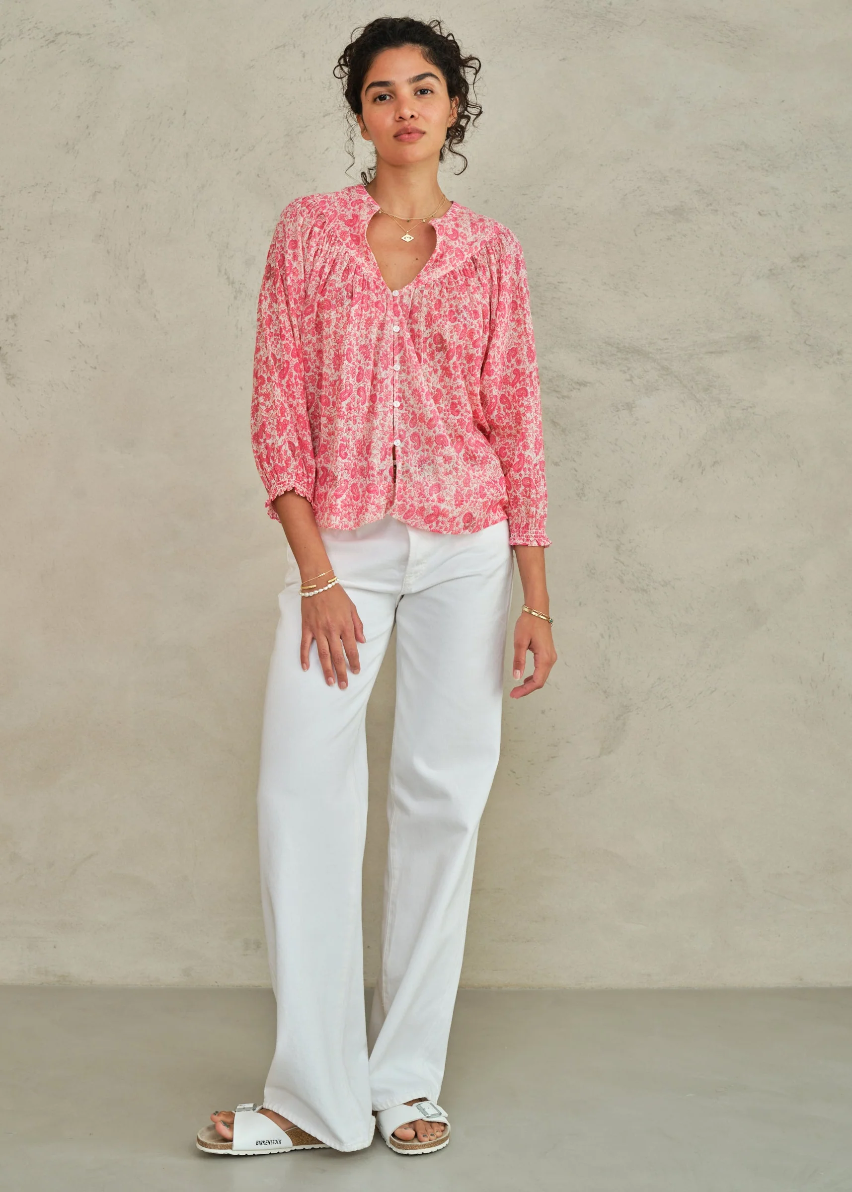 Esti Long Sleeve Top - Pink - Image 5