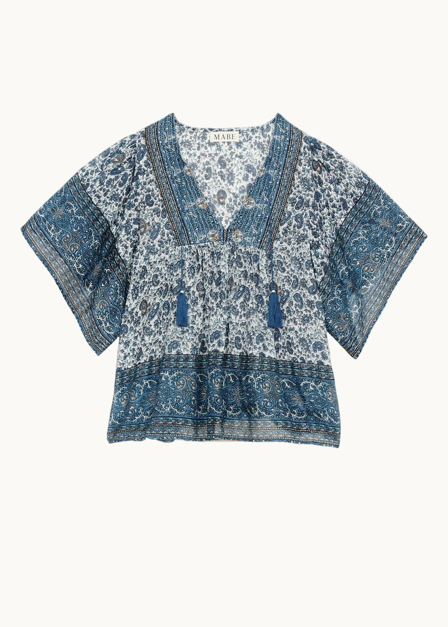 Esti Short Sleeve Top - Blue - Image 4