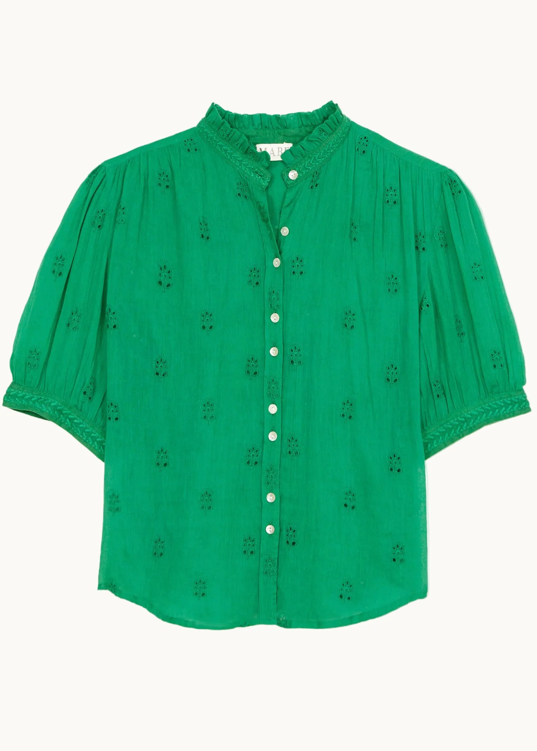 Frani Short Sleeve Top - Green - Image 4
