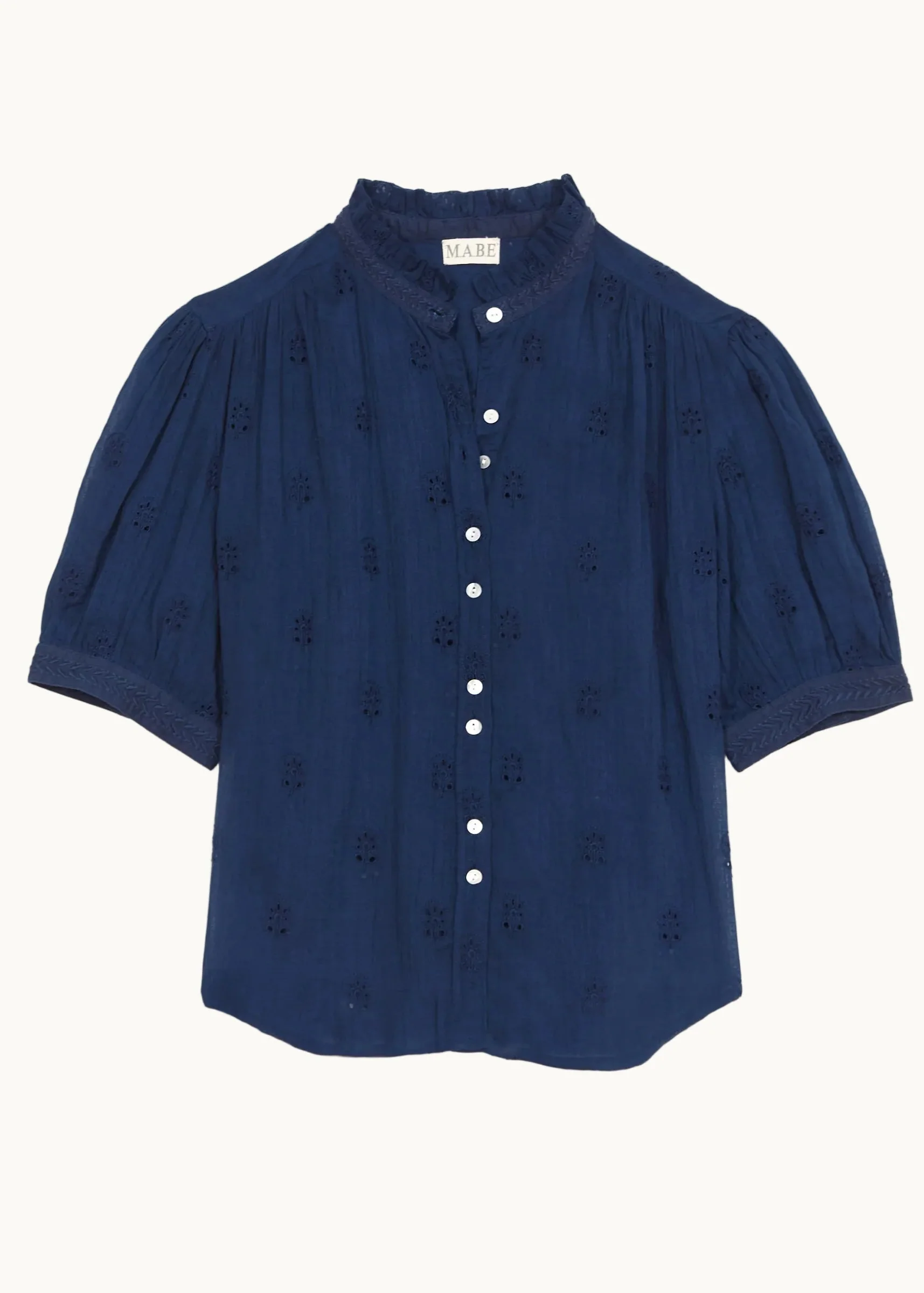 Frani Short Sleeve Top - Indigo - Image 6