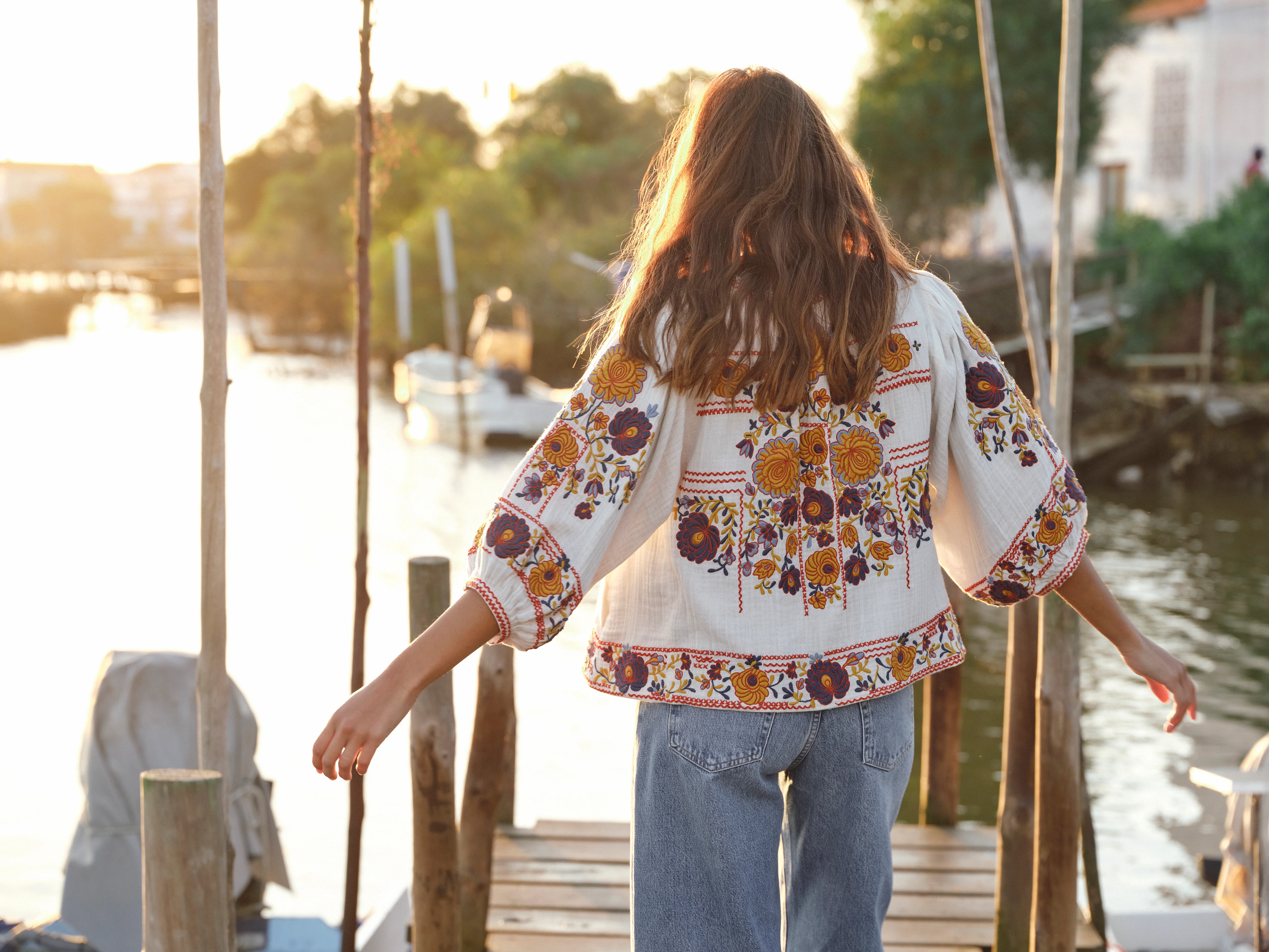Greta Jacket - Ecru/Multi - Image 5