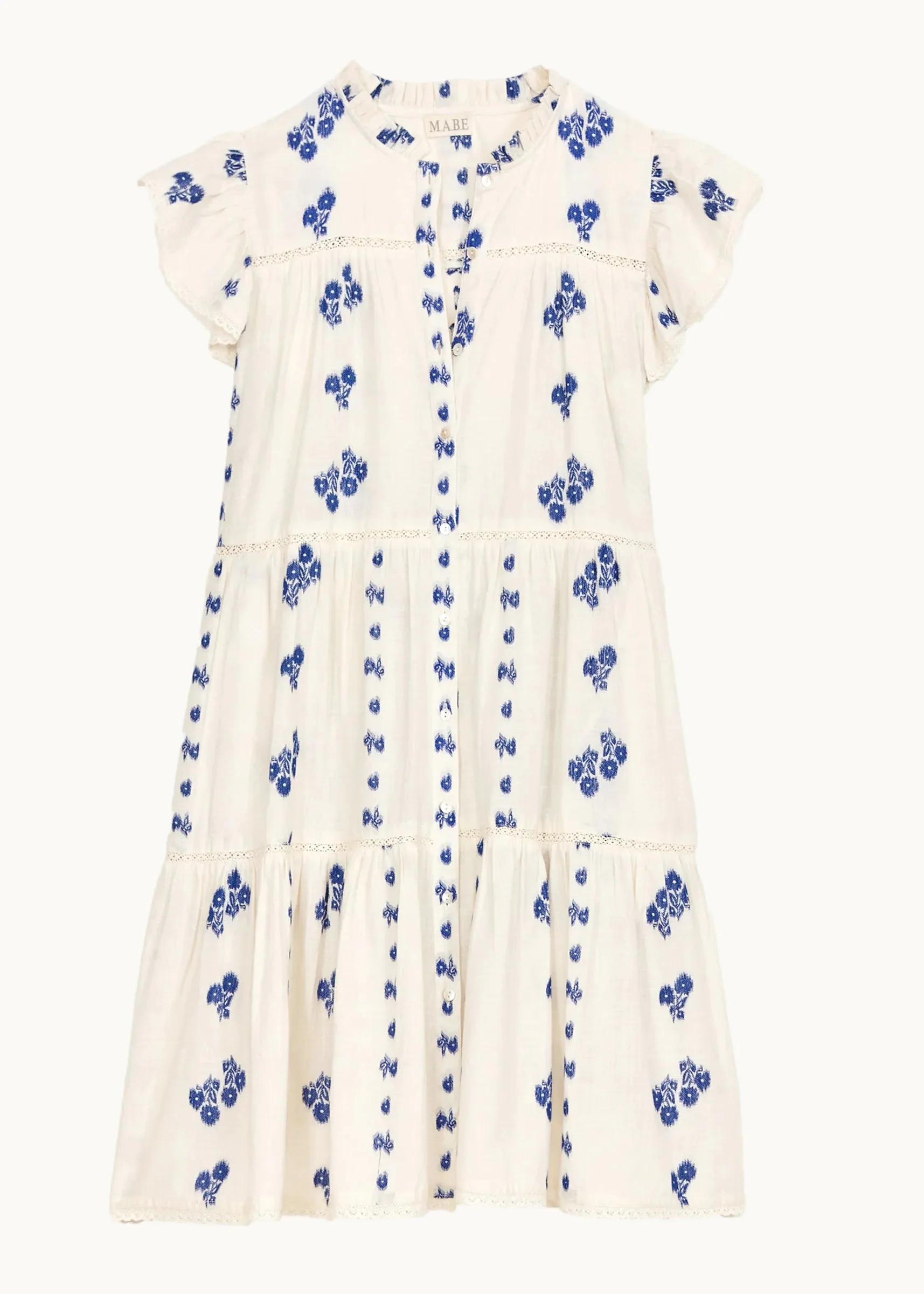 Iris Frill Sundress - Blue - Image 4