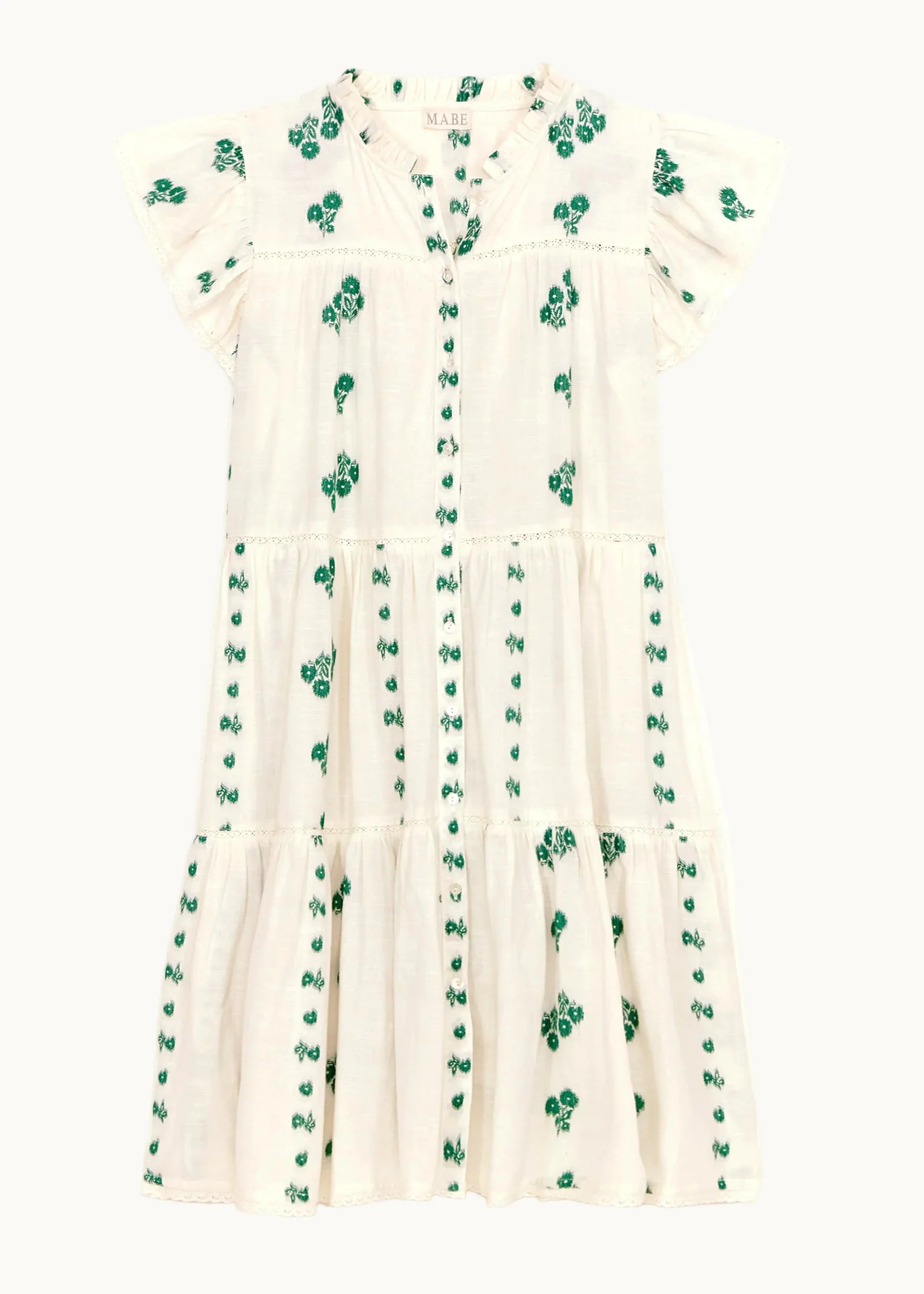 Iris Frill Sundress - Green - Image 5