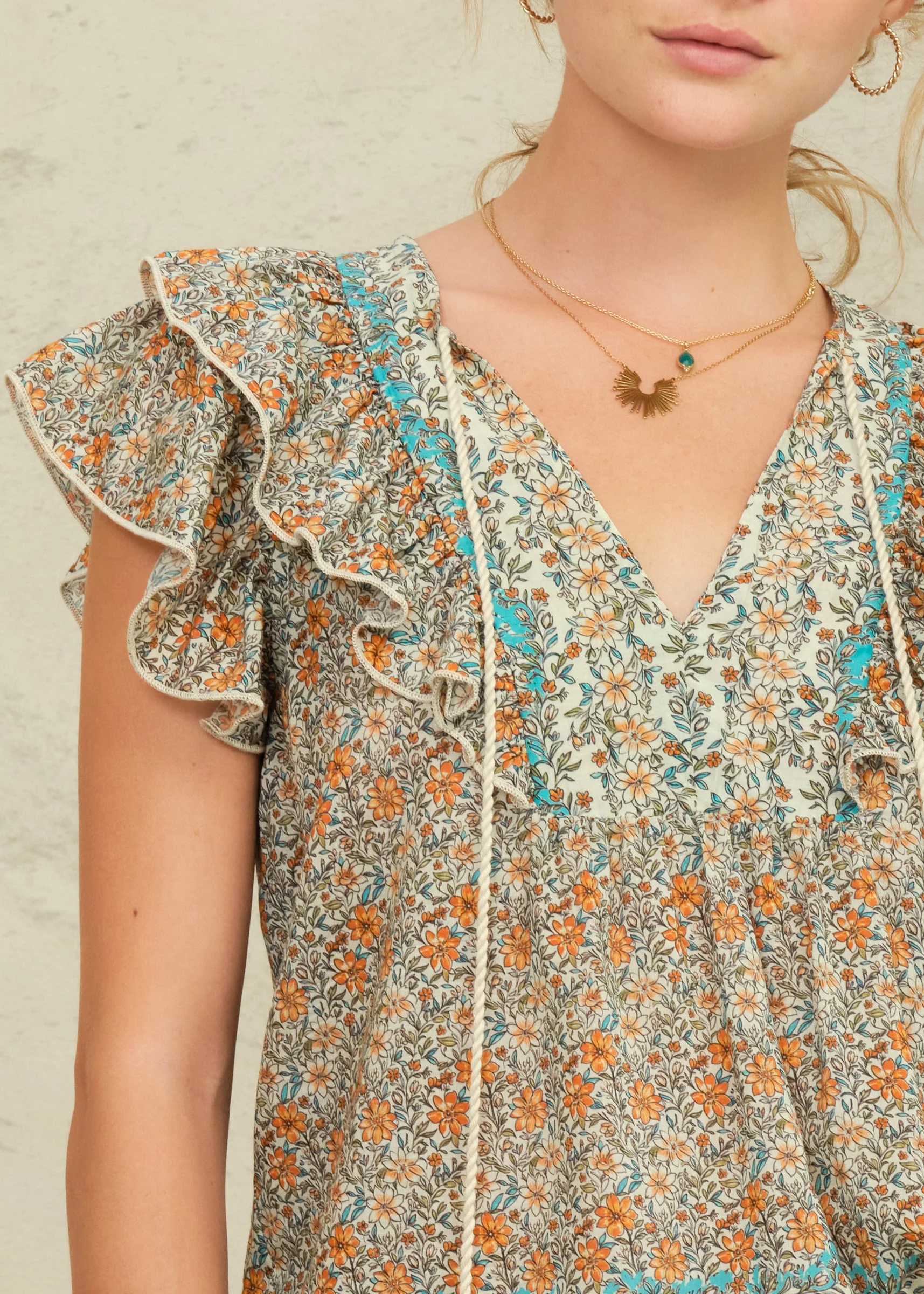 Jaci Frill Top - Multi - Image 3