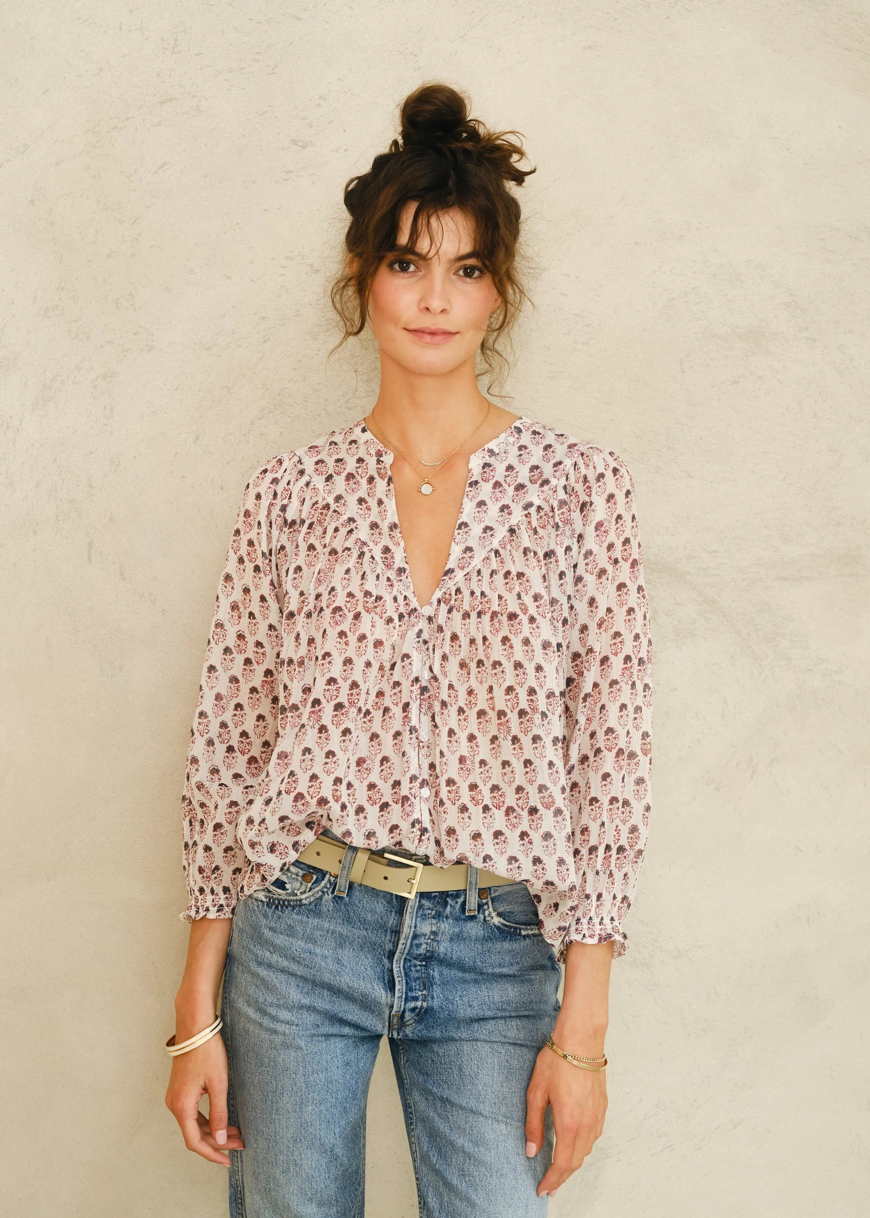 Kiki Long Sleeve Top - Blue