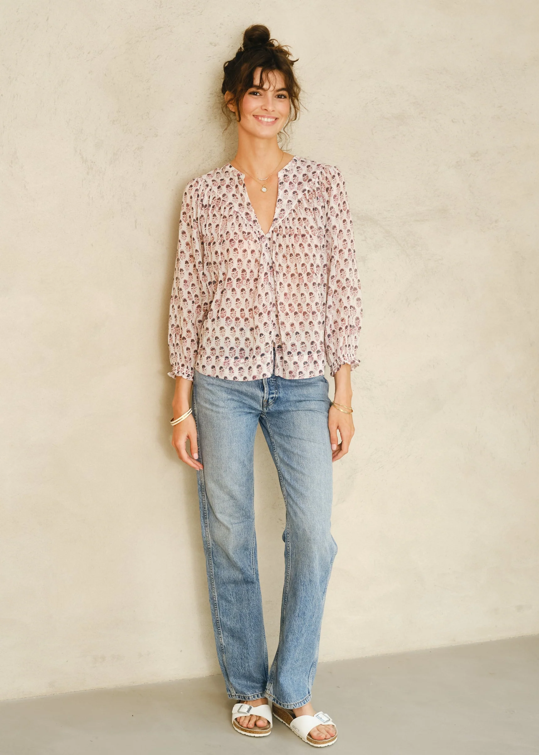 Kiki Long Sleeve Top - Blue - Image 3