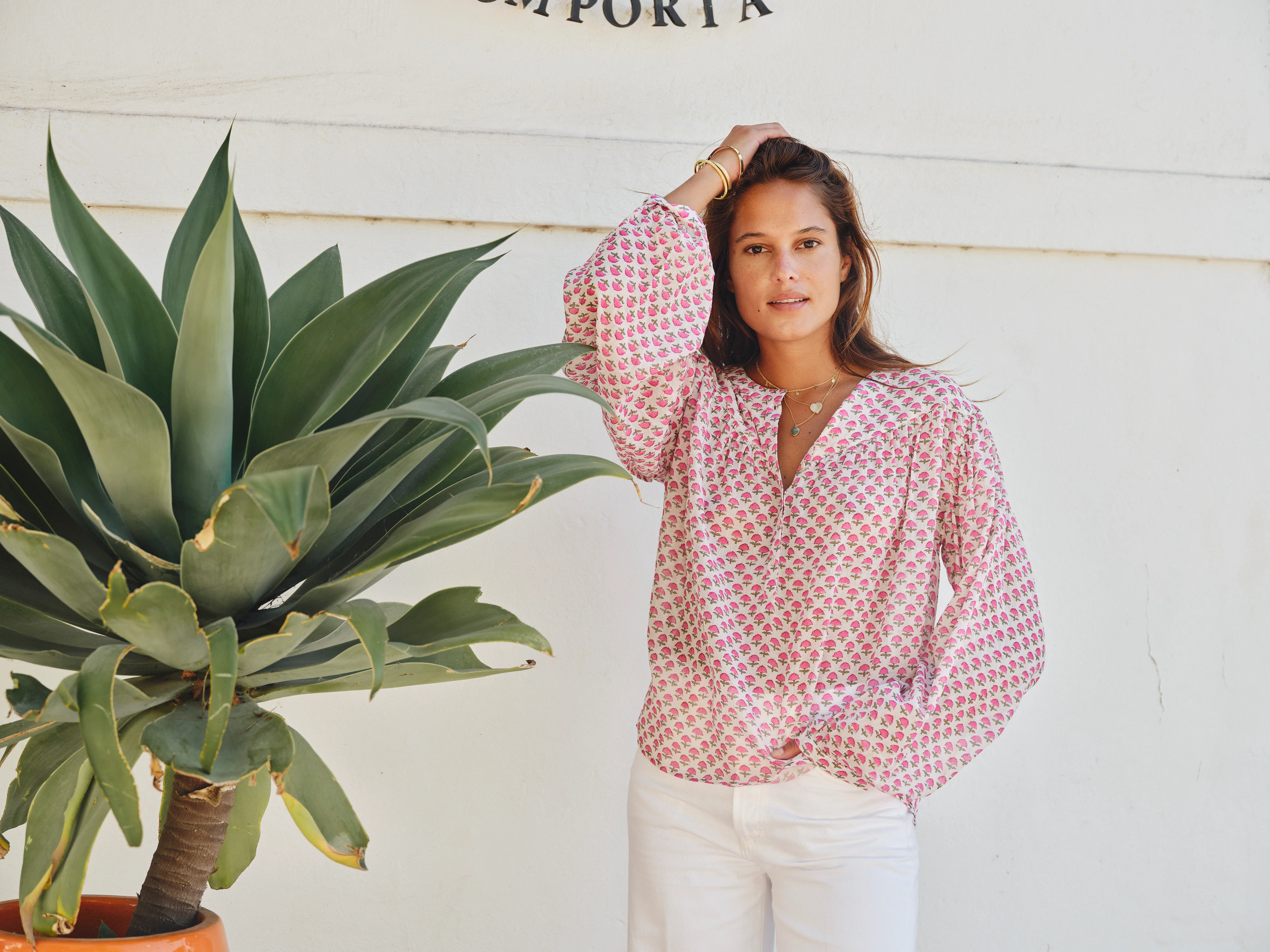 Letty Long Sleeve Top - Pink - Image 5