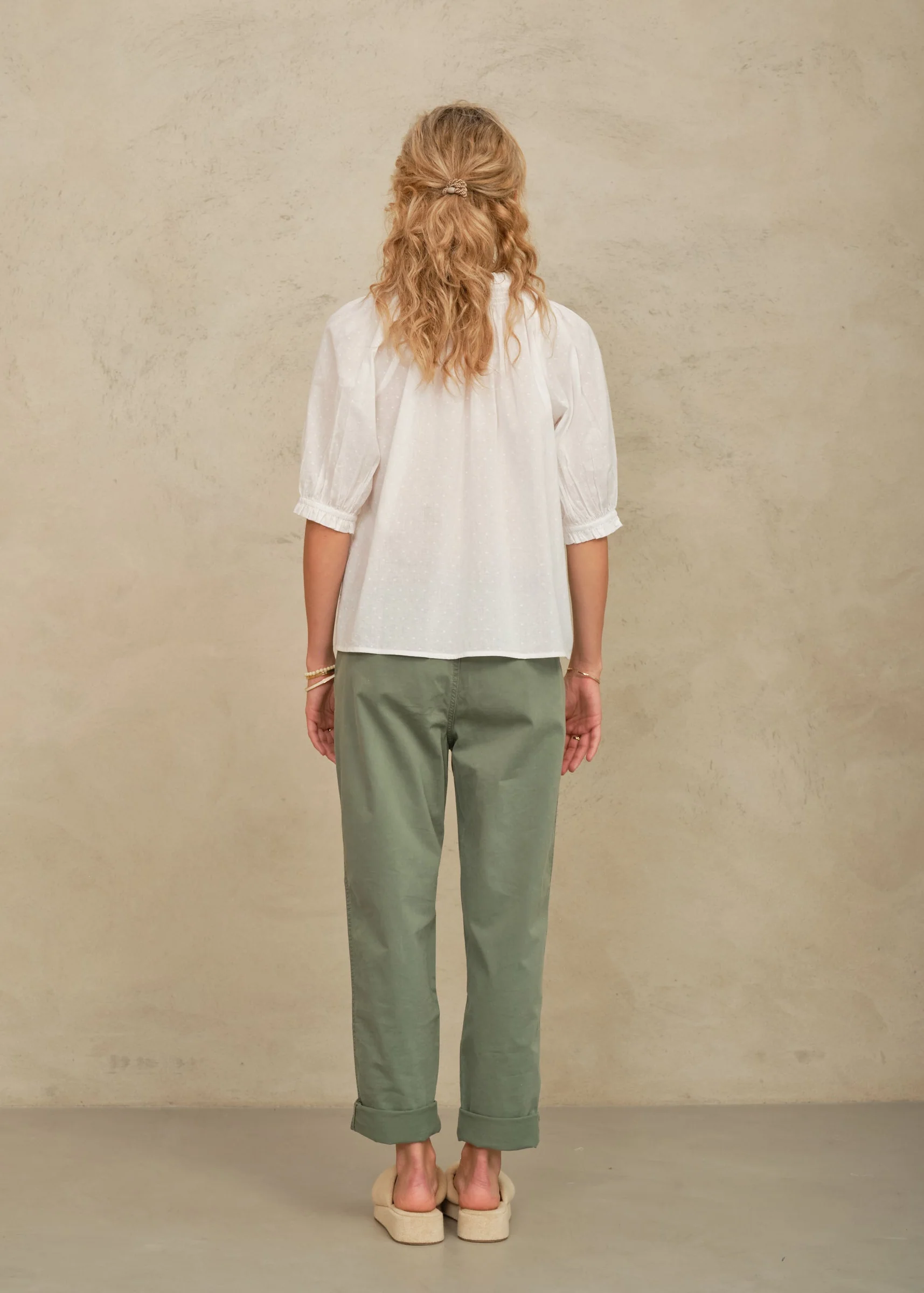 Lotta Short Sleeve Top - White - Image 4
