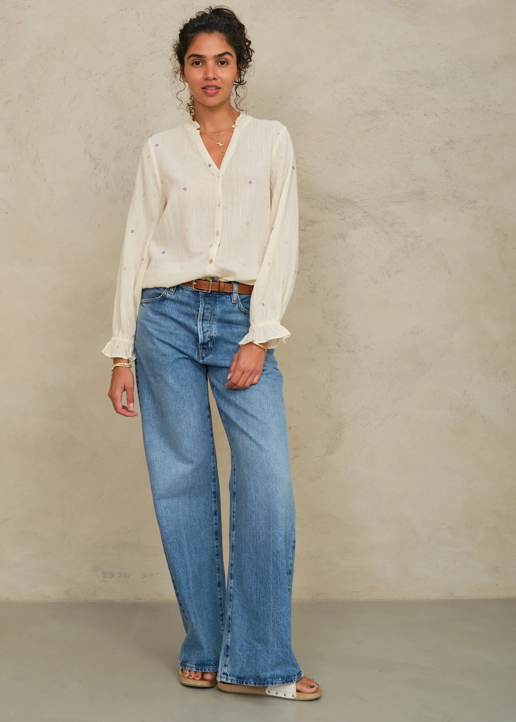 Lucca Long Sleeve Top - Pastel - Image 3