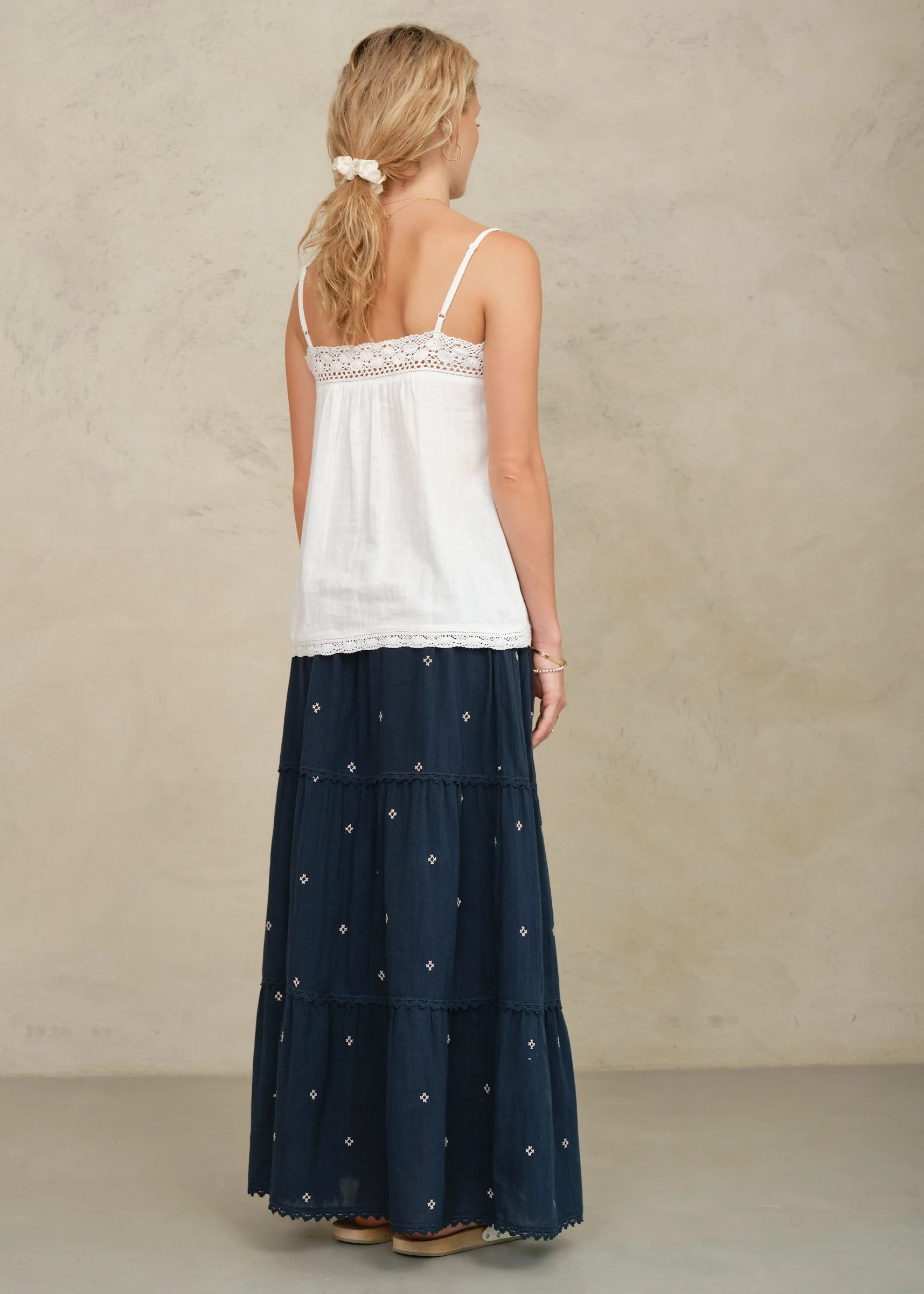Lucca Maxi Skirt - Indigo - Image 4