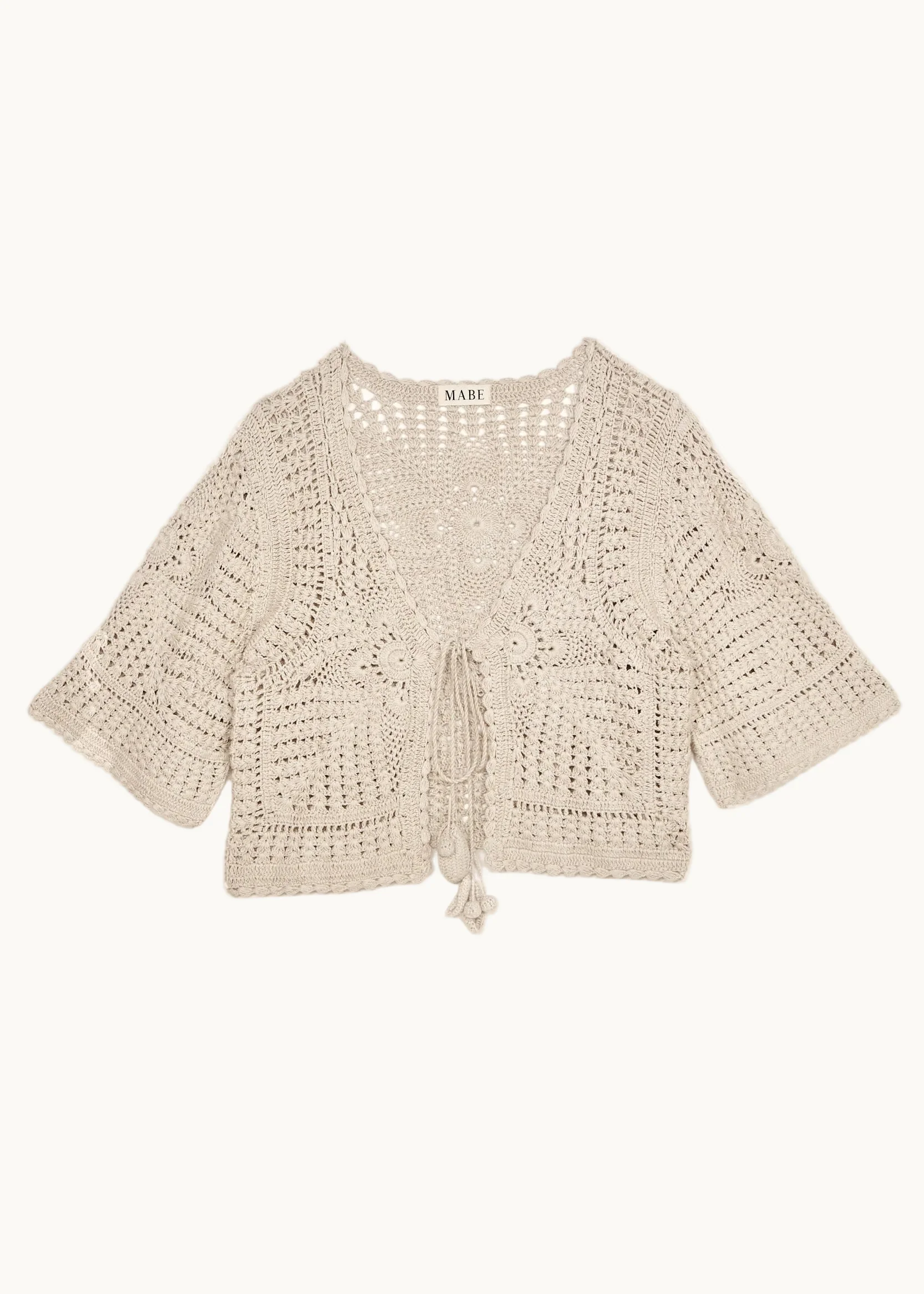 Margo Crochet Cardigan - Ecru - Image 5