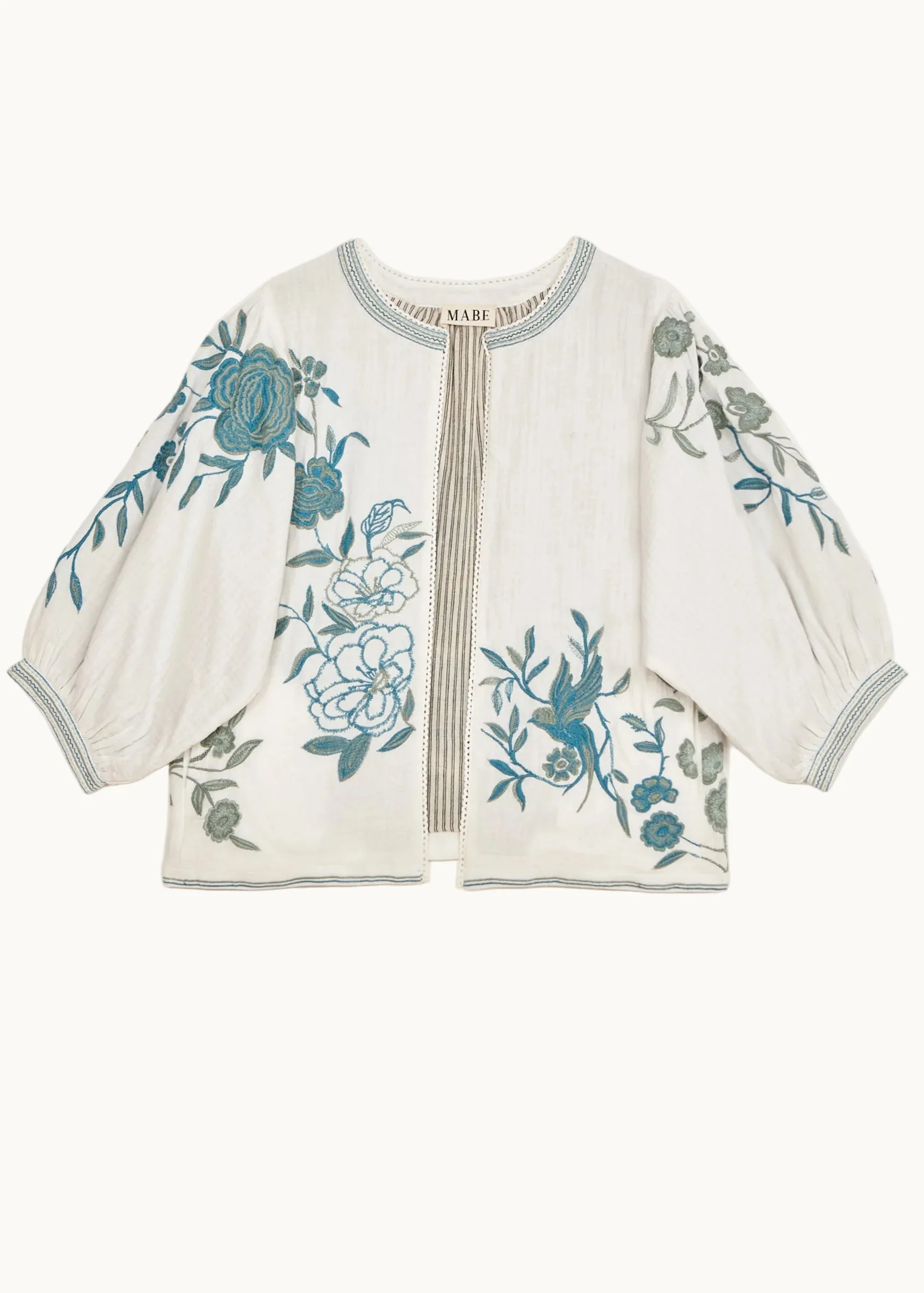Ori Jacket - Ecru/Blue - Image 5