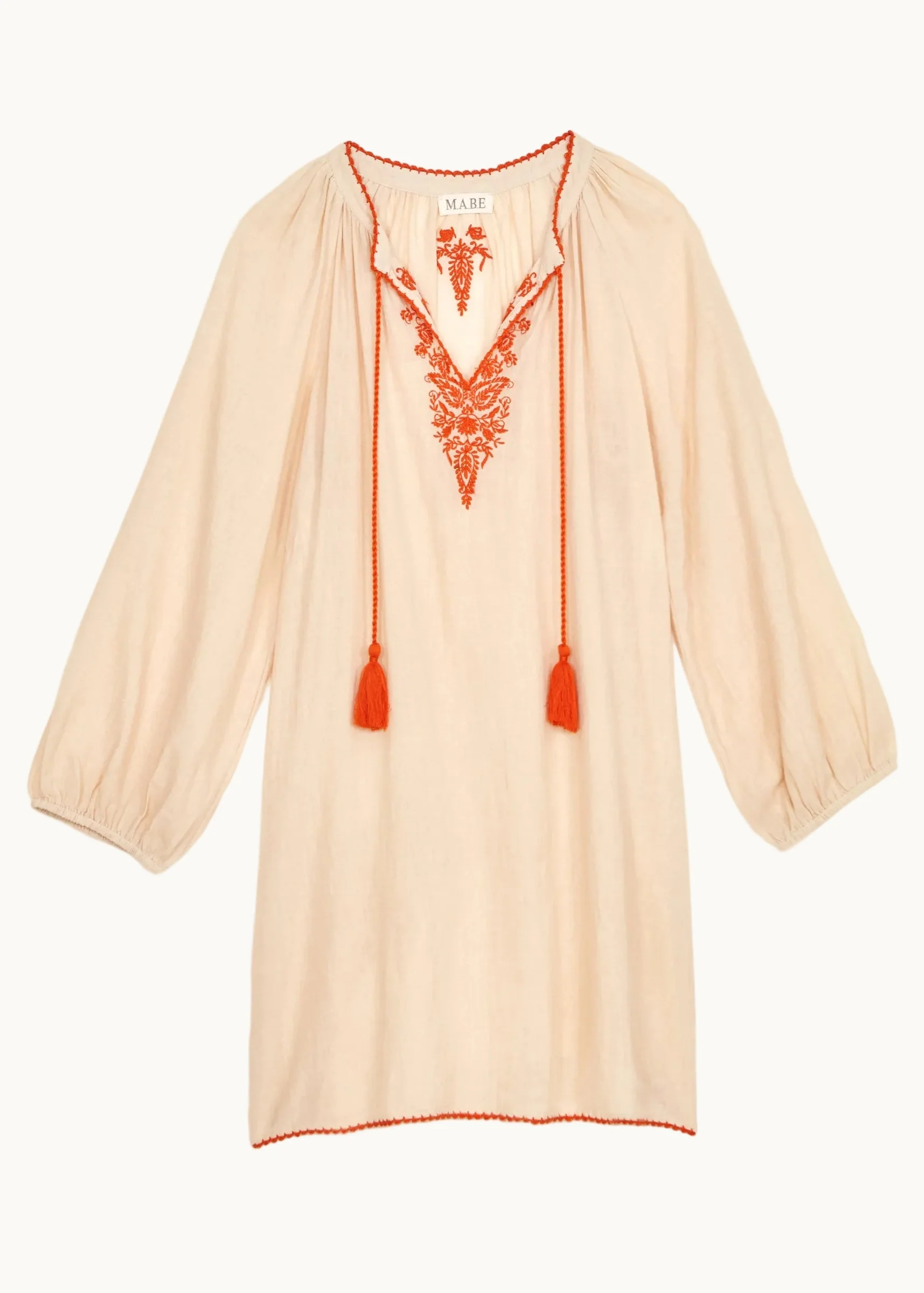 Talia Kaftan - Beige/Orange - Image 4