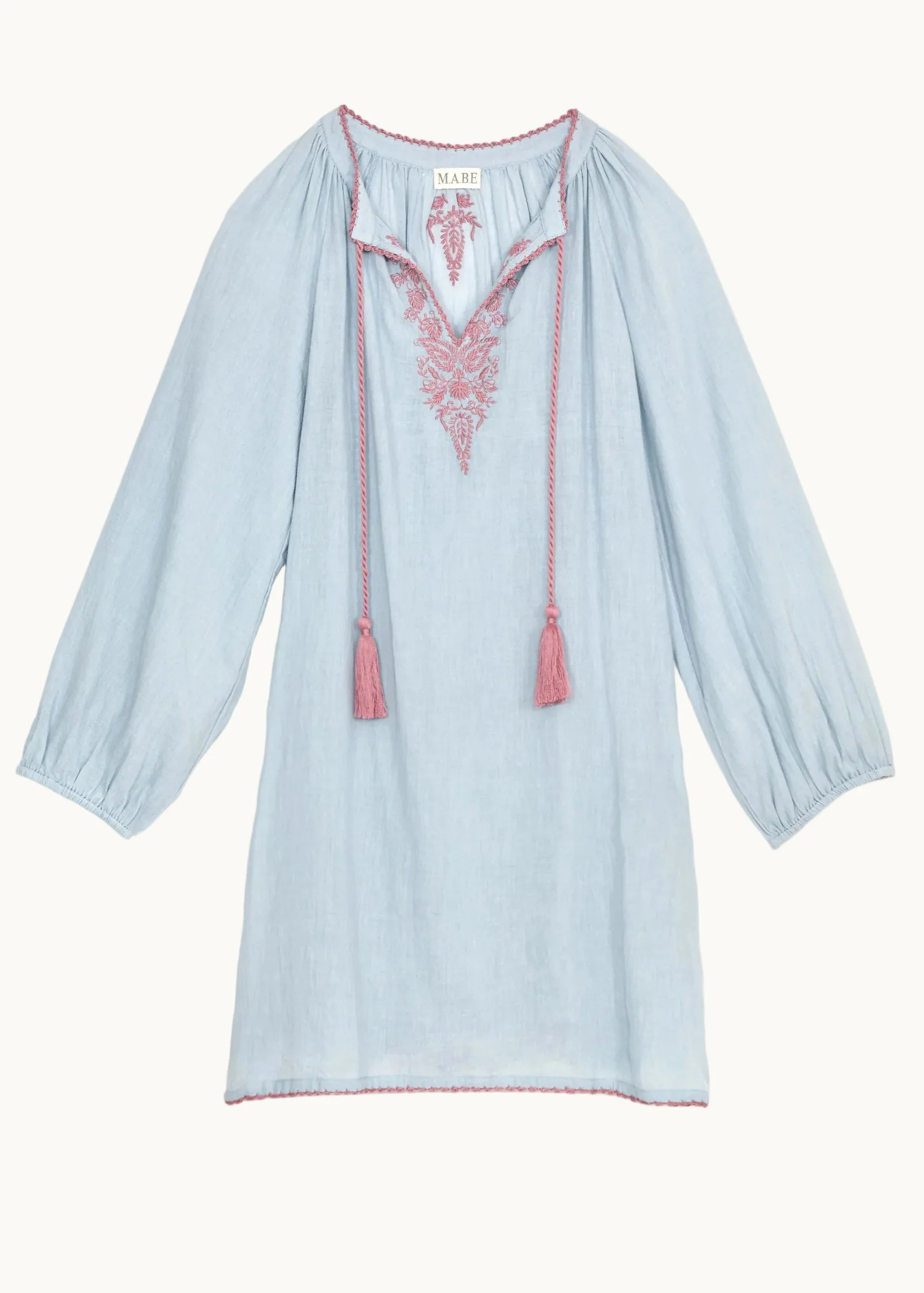 Talia Kaftan - Lt Blue/Rose - Image 4