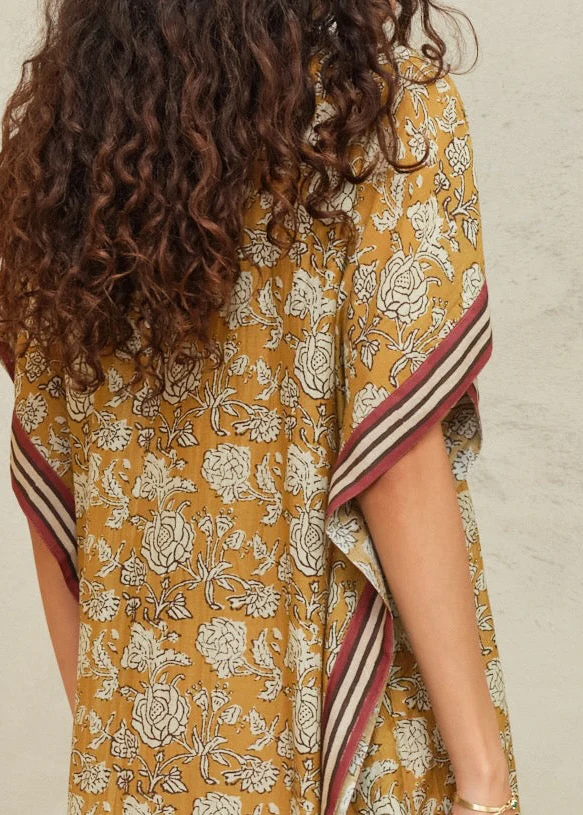 Tulsi Kaftan - Mustard - Image 3