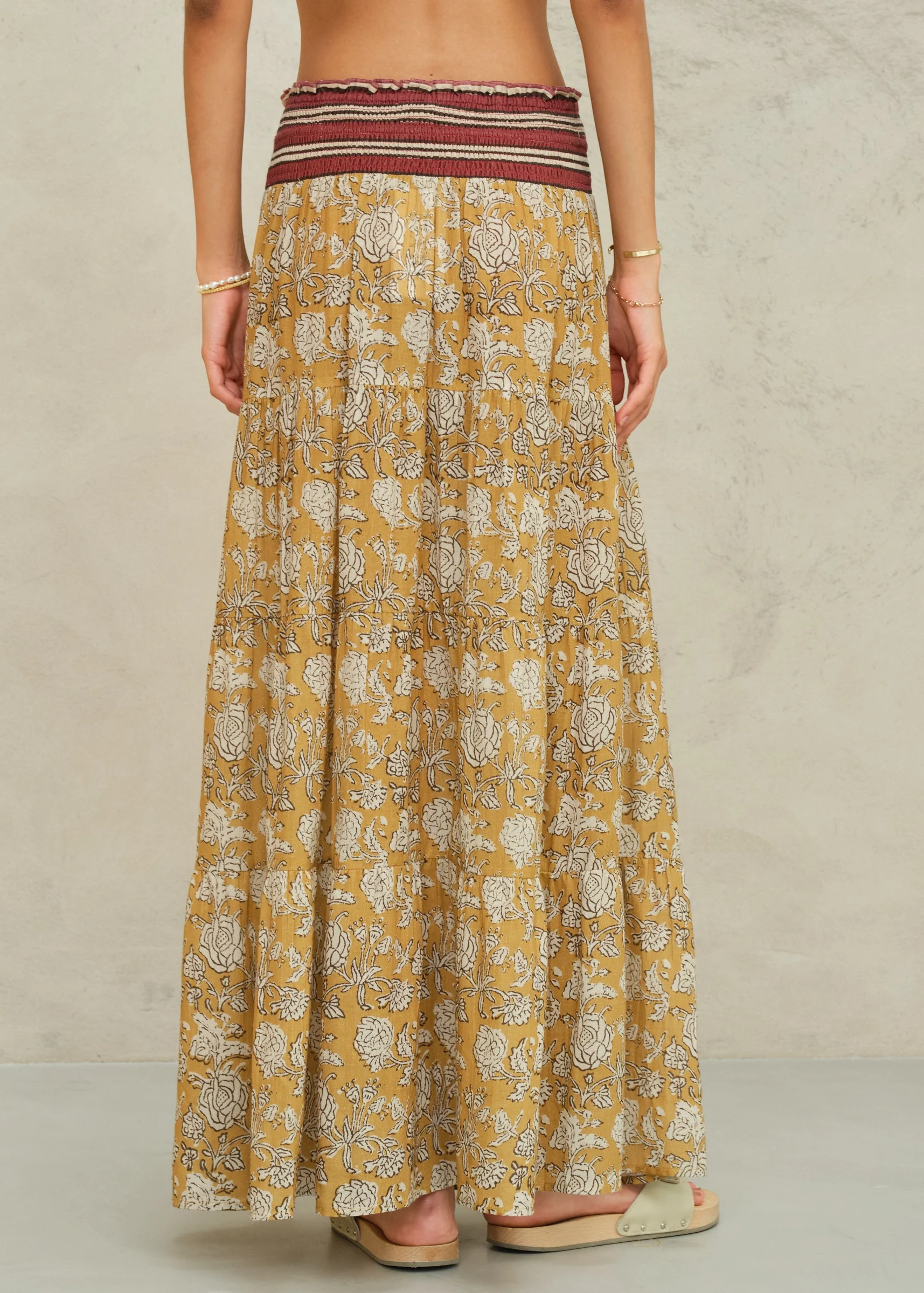 Tulsi Maxi Skirt - Mustard - Image 3