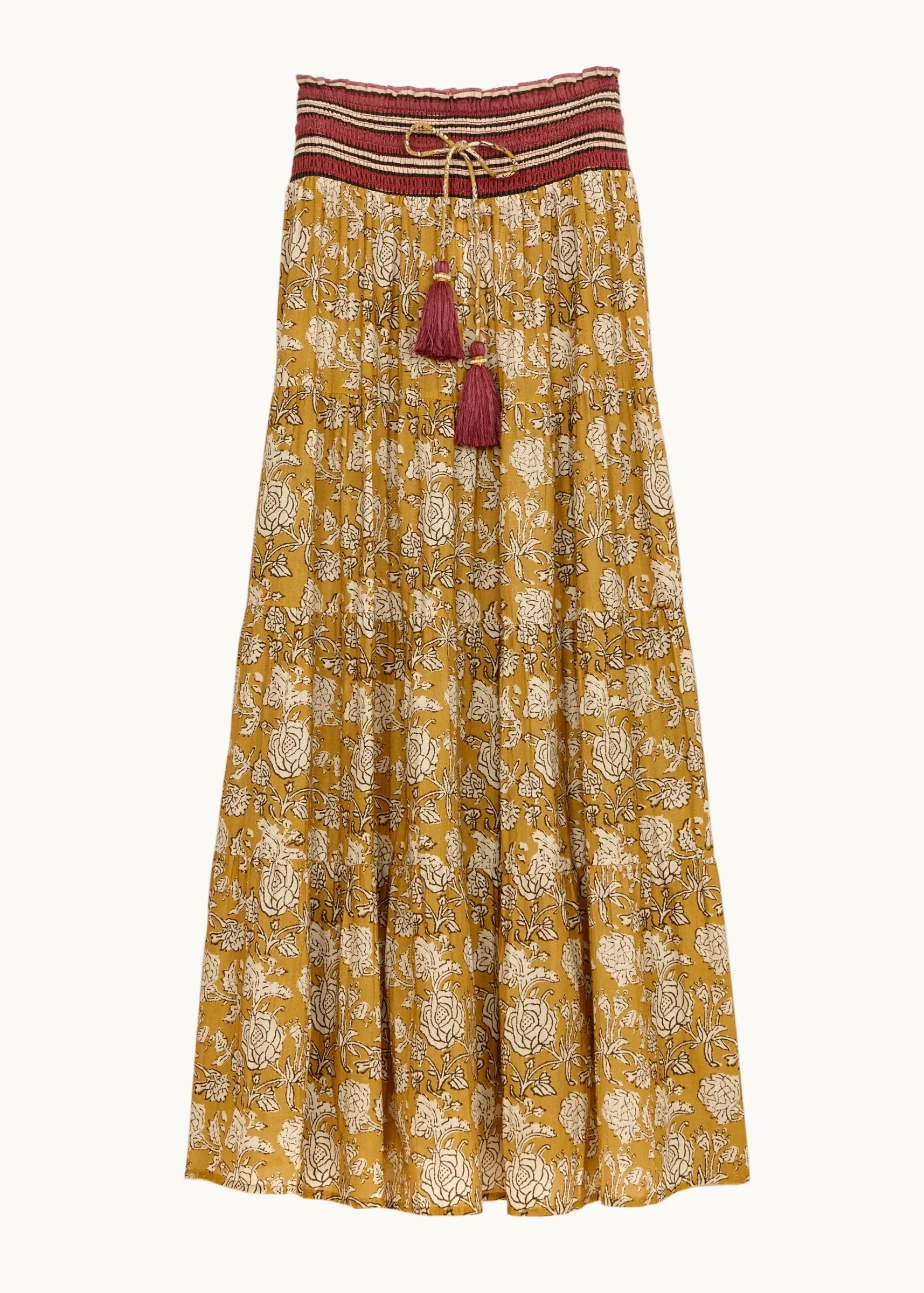 Tulsi Maxi Skirt - Mustard - Image 4